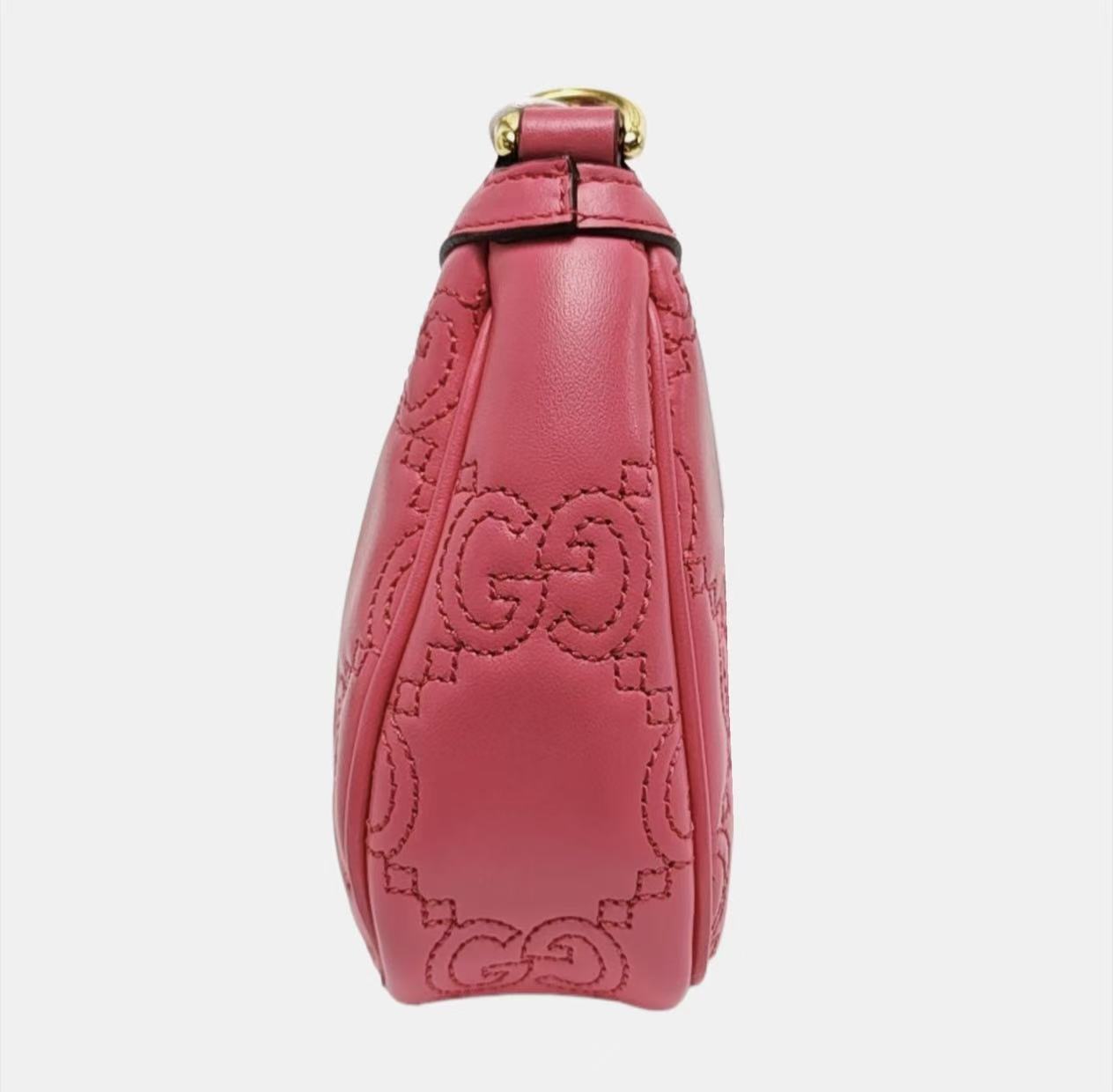 Gucci - GG Matelassé Bag - Leather - Pink - (Small)