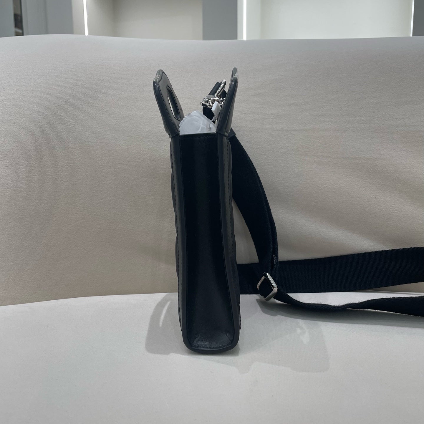 Gucci - GG Matelassé Top Handle Mini Bag - Leather - Black - (mini)