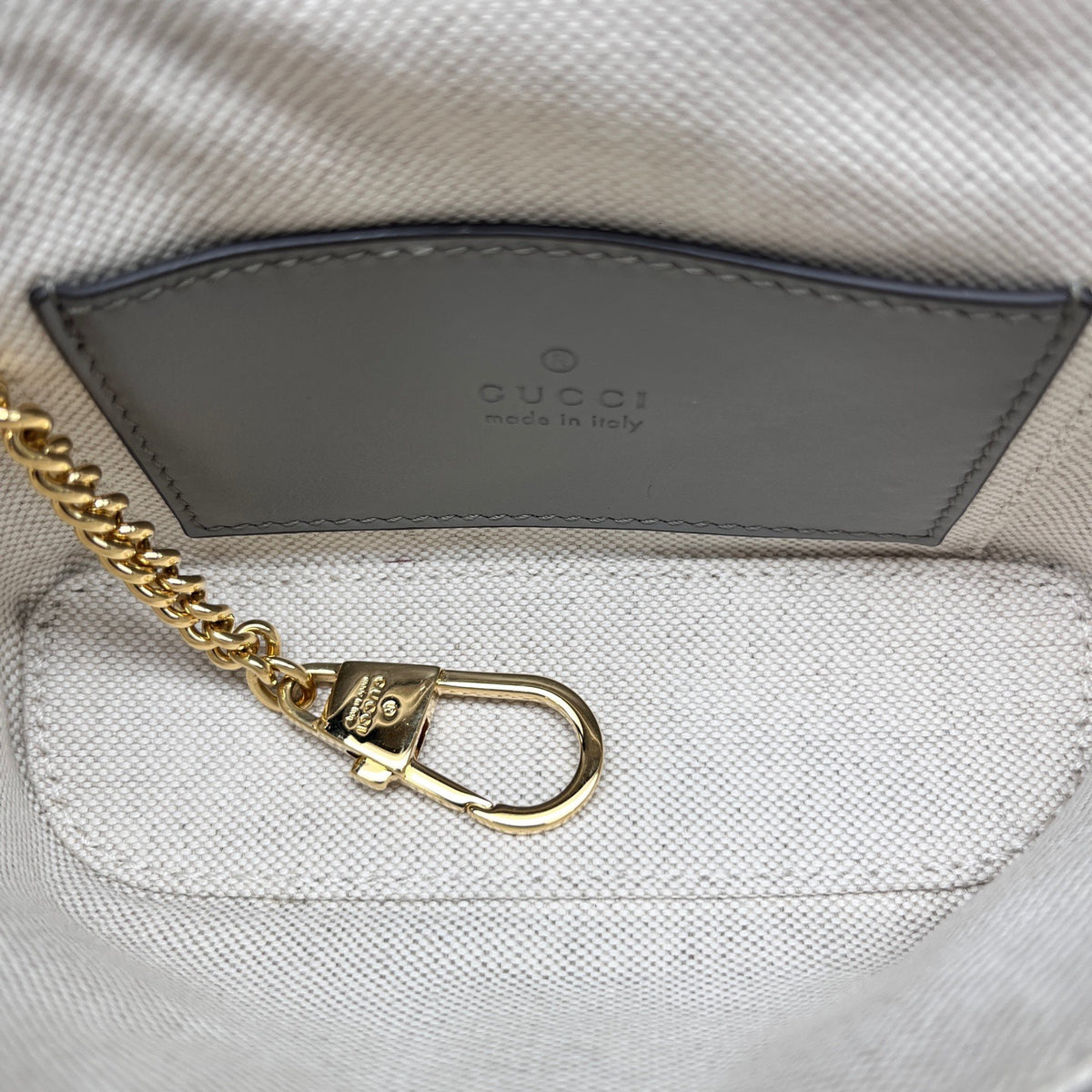 Gucci - GG Matelasse Vanity Case - Leather - Grey - (mini)