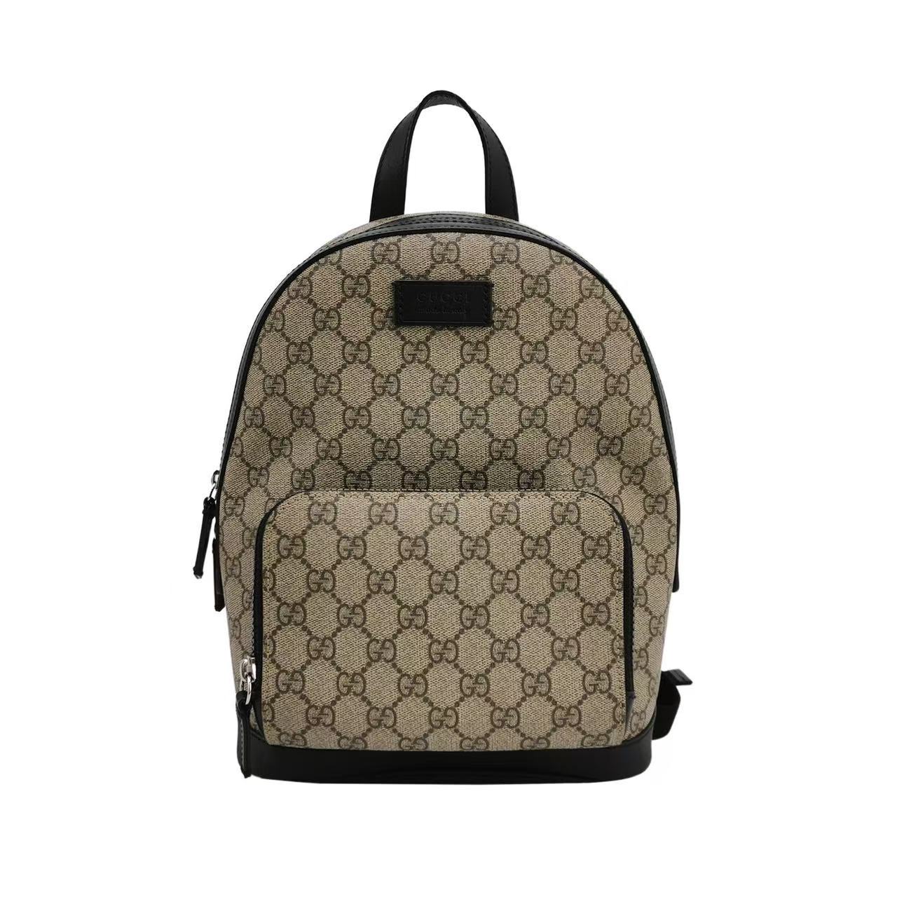 Gucci - GG Supreme Backpack - Coated Canvas and Leather - Beige - (small)