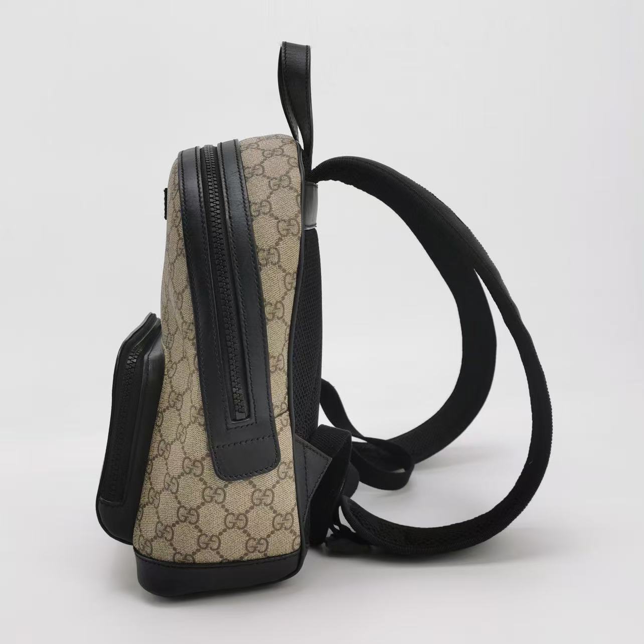 Gucci - GG Supreme Backpack - Coated Canvas and Leather - Beige - (small)