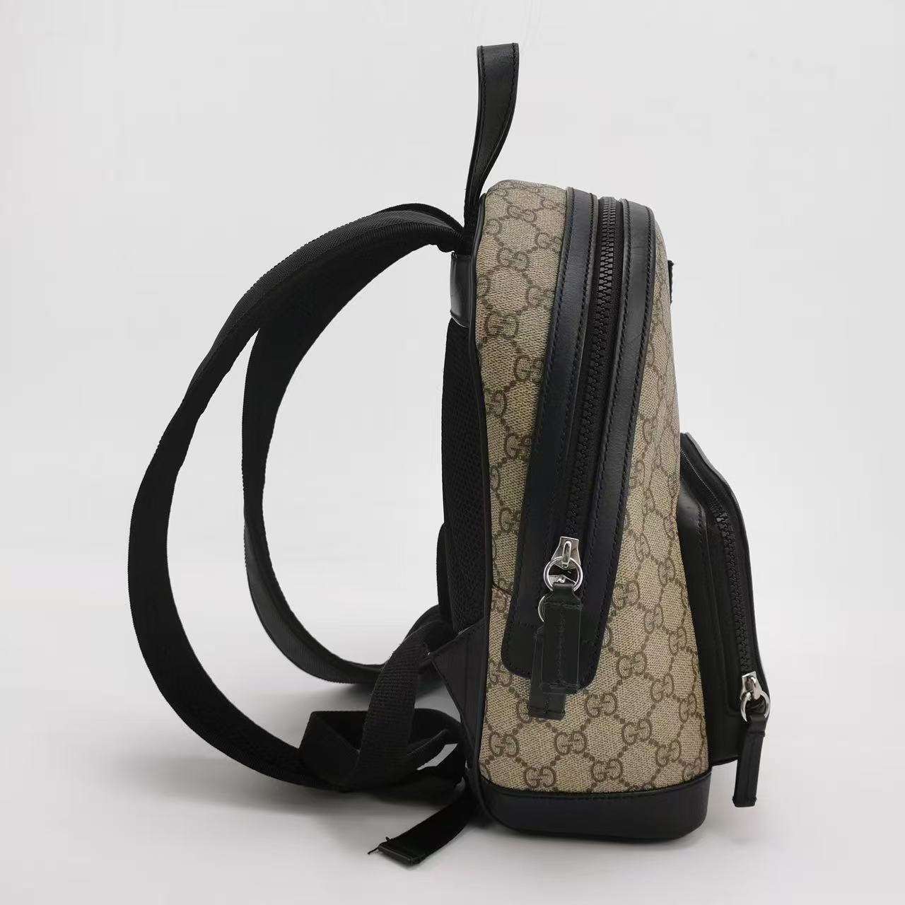 Gucci - GG Supreme Backpack - Coated Canvas and Leather - Beige - (small)