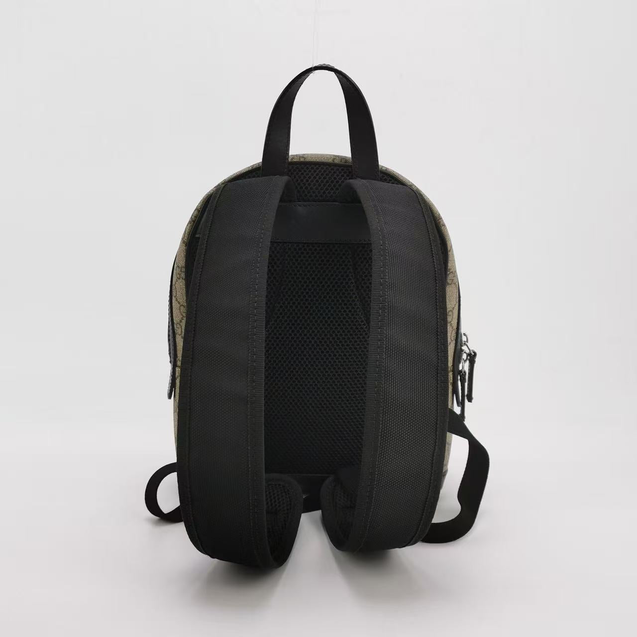 Gucci - GG Supreme Backpack - Coated Canvas and Leather - Beige - (small)