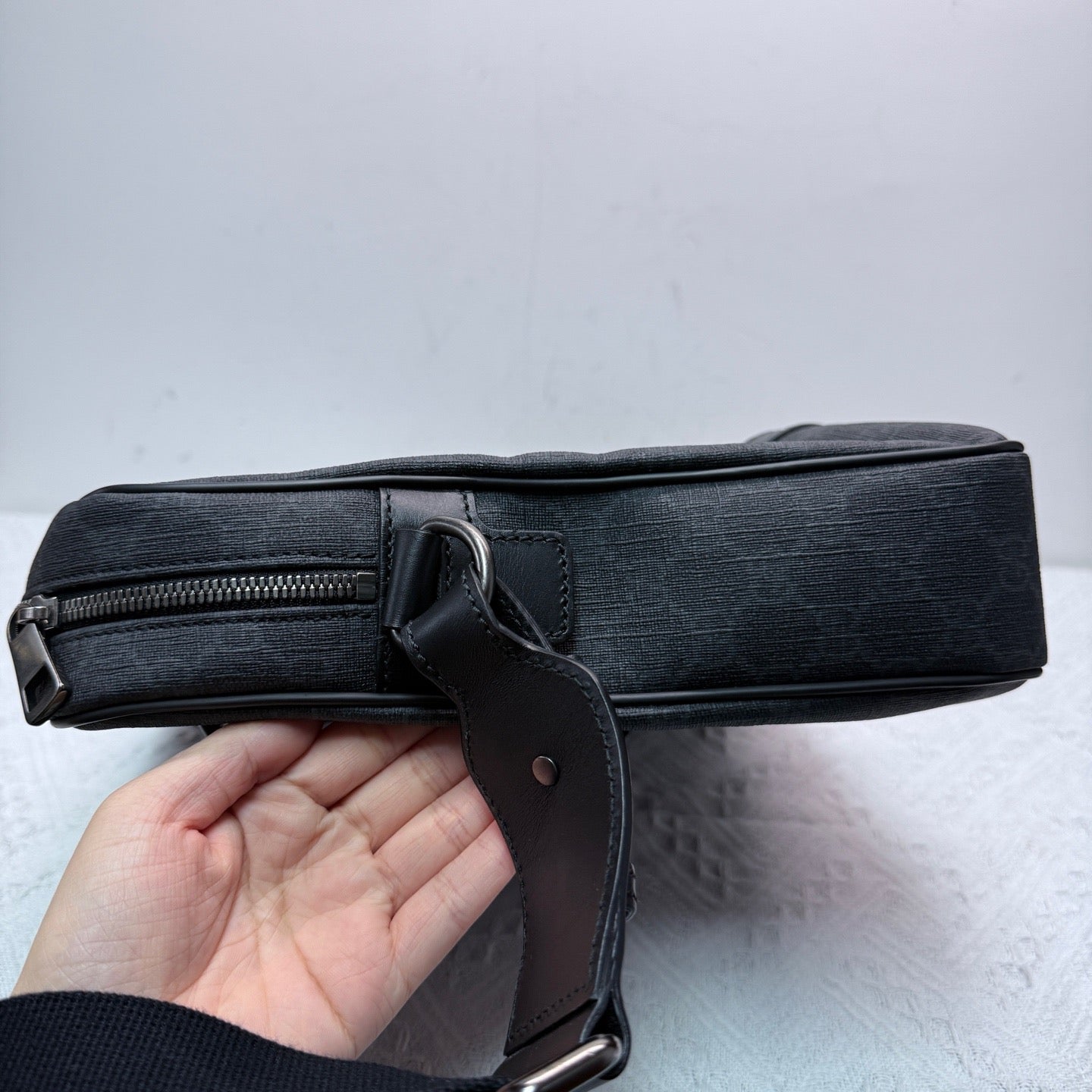 Gucci - GG Supreme Briefcase - GG Supreme canvas with leather trim - Black - (medium)