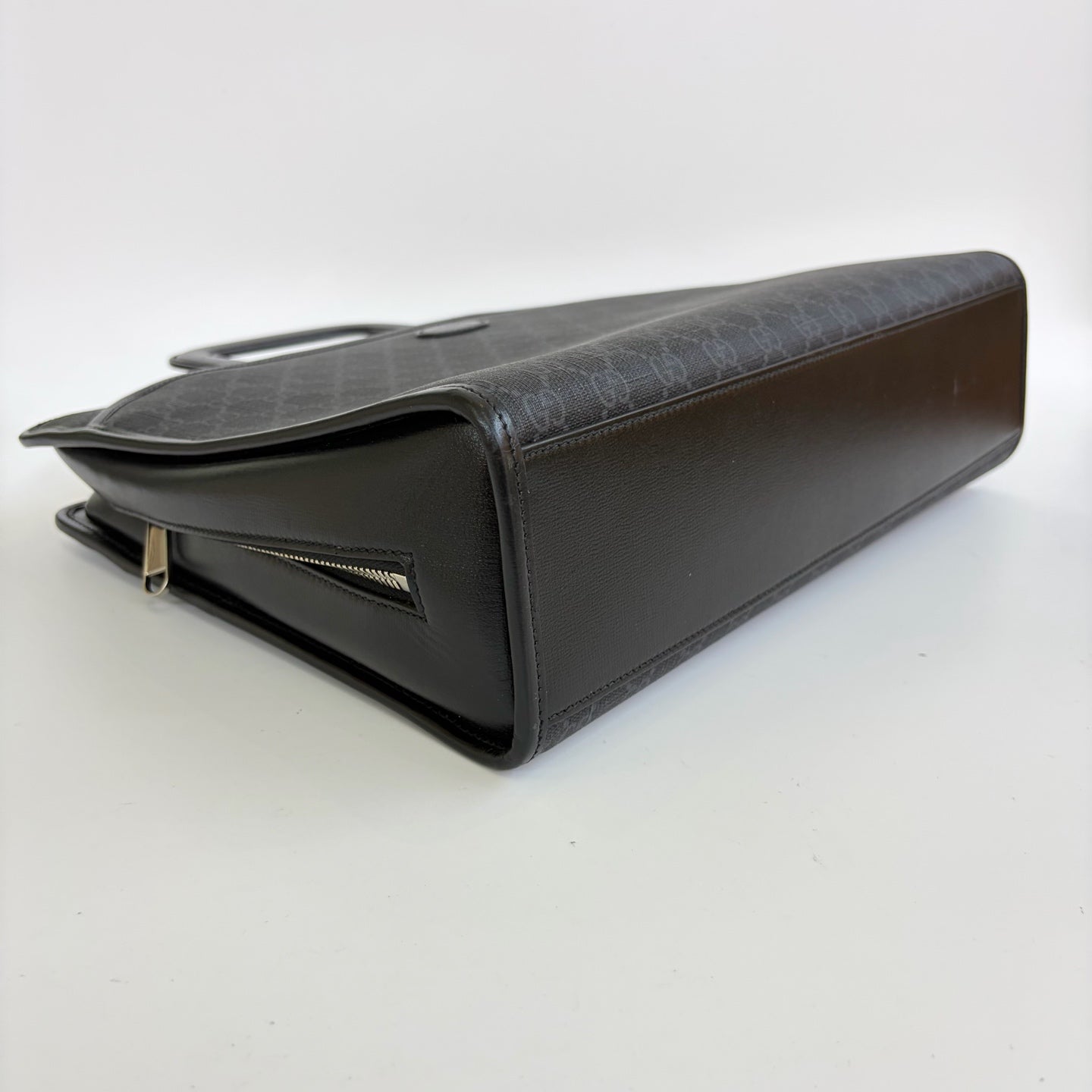 Gucci - GG Supreme Briefcase - Leather - Black - (medium)