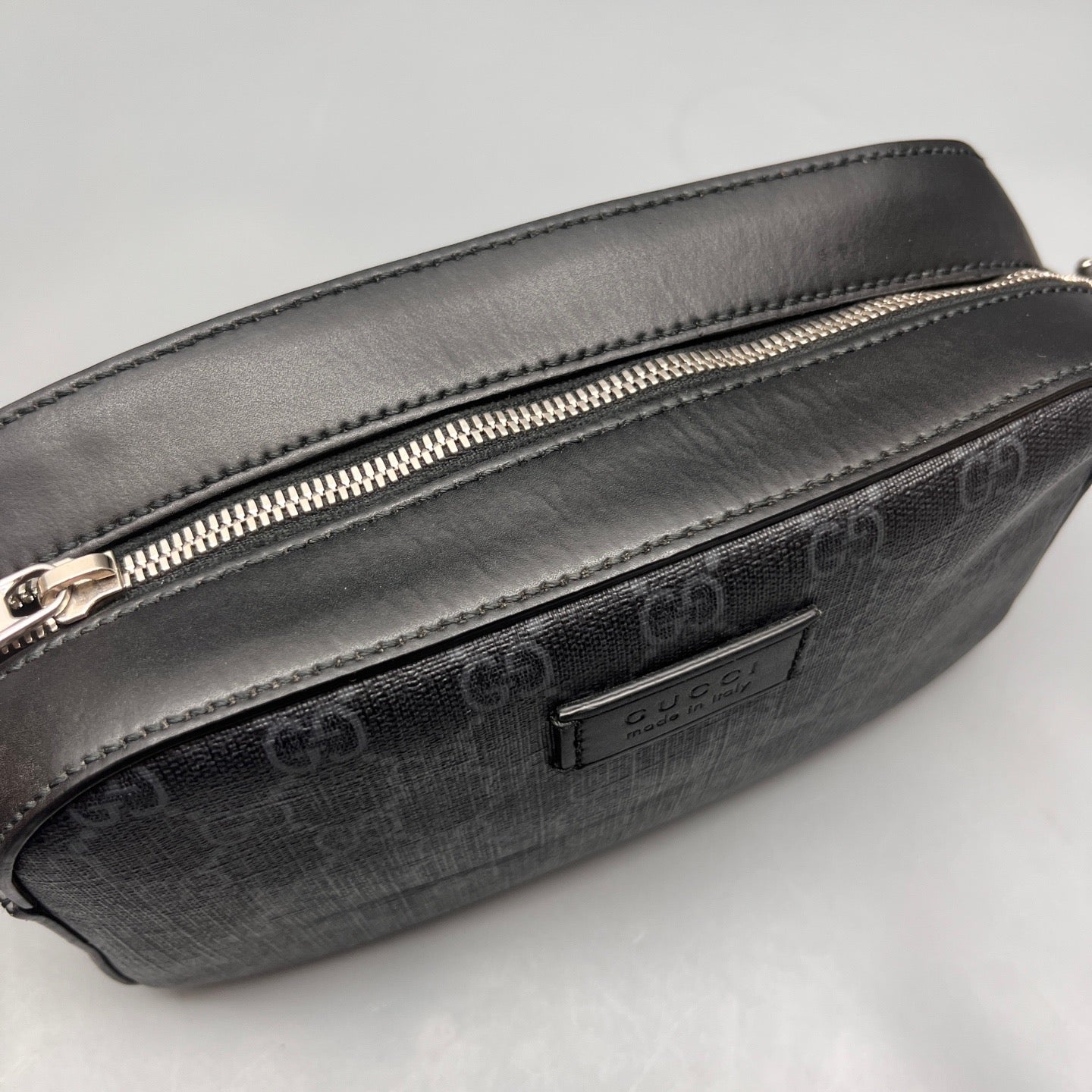 Gucci - GG Supreme Camera Bag - Synthetic - Black - (Small)