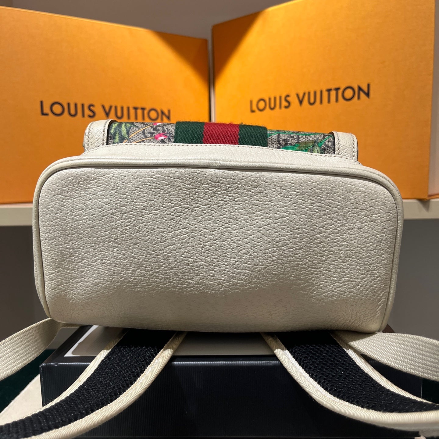 Gucci - GG Supreme Floral Mini Backpack - Coated canvas with leather trim and polyester lining - Multicolour - (Mini)