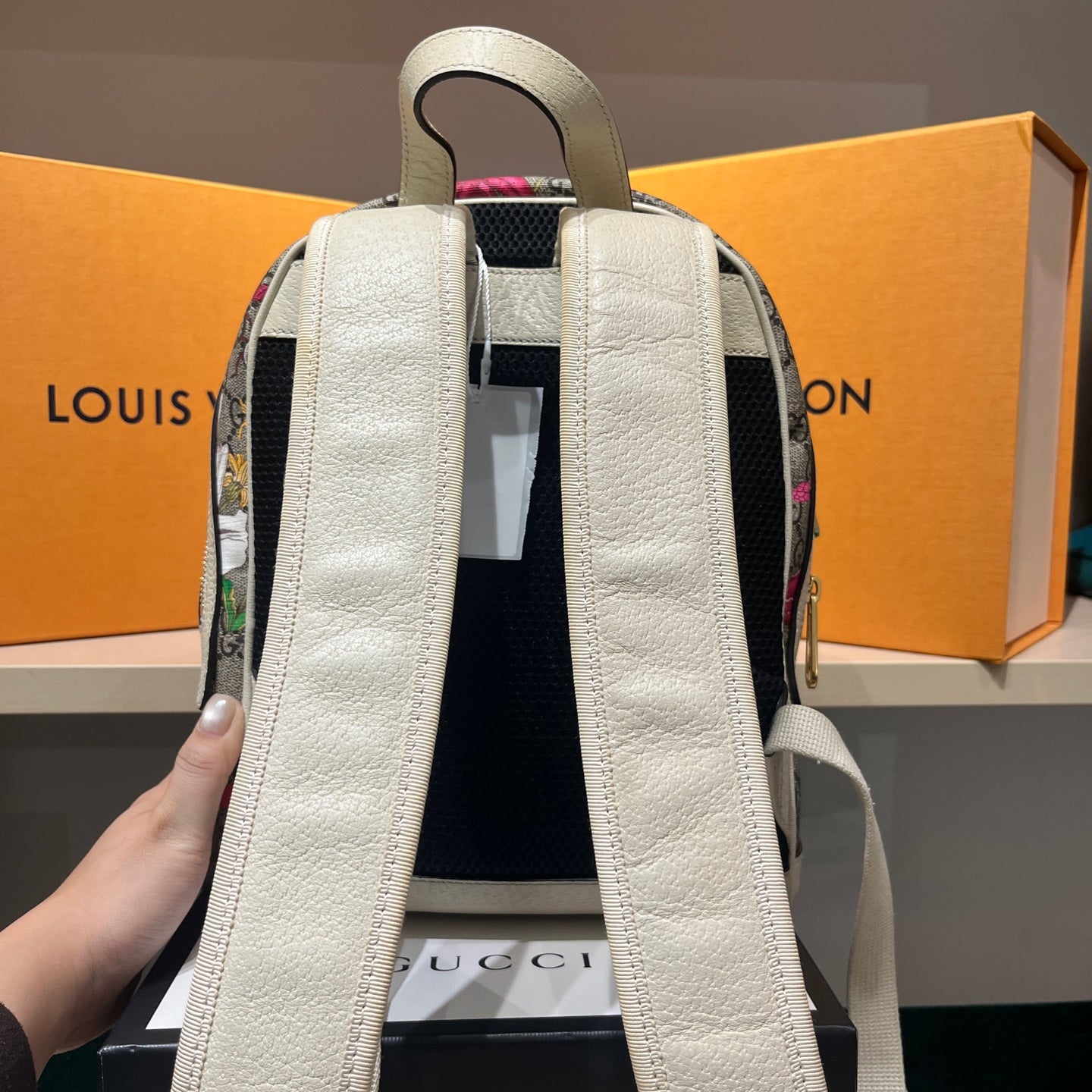Gucci - GG Supreme Floral Mini Backpack - Coated canvas with leather trim and polyester lining - Multicolour - (Mini)