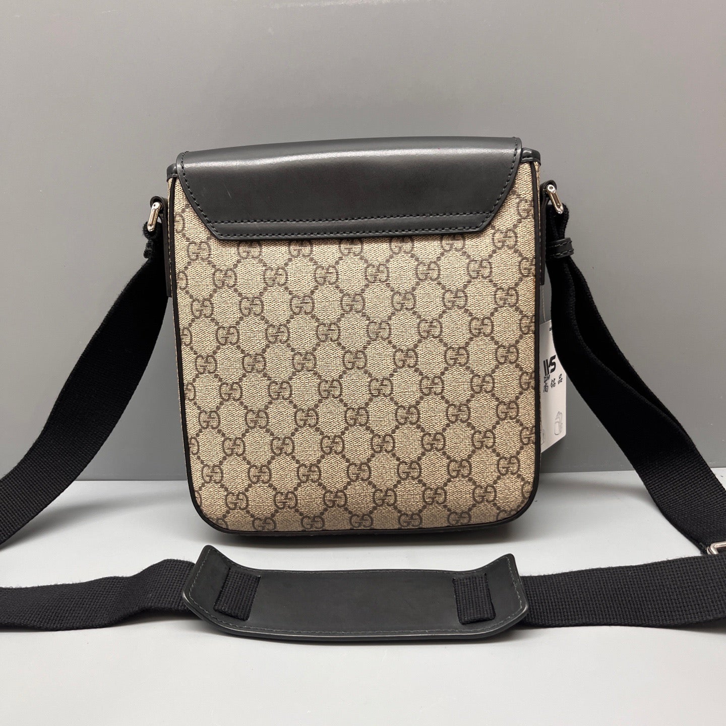Gucci - GG Supreme Messenger Bag - GG Supreme coated canvas with leather trim - Beige and Black - (Small)