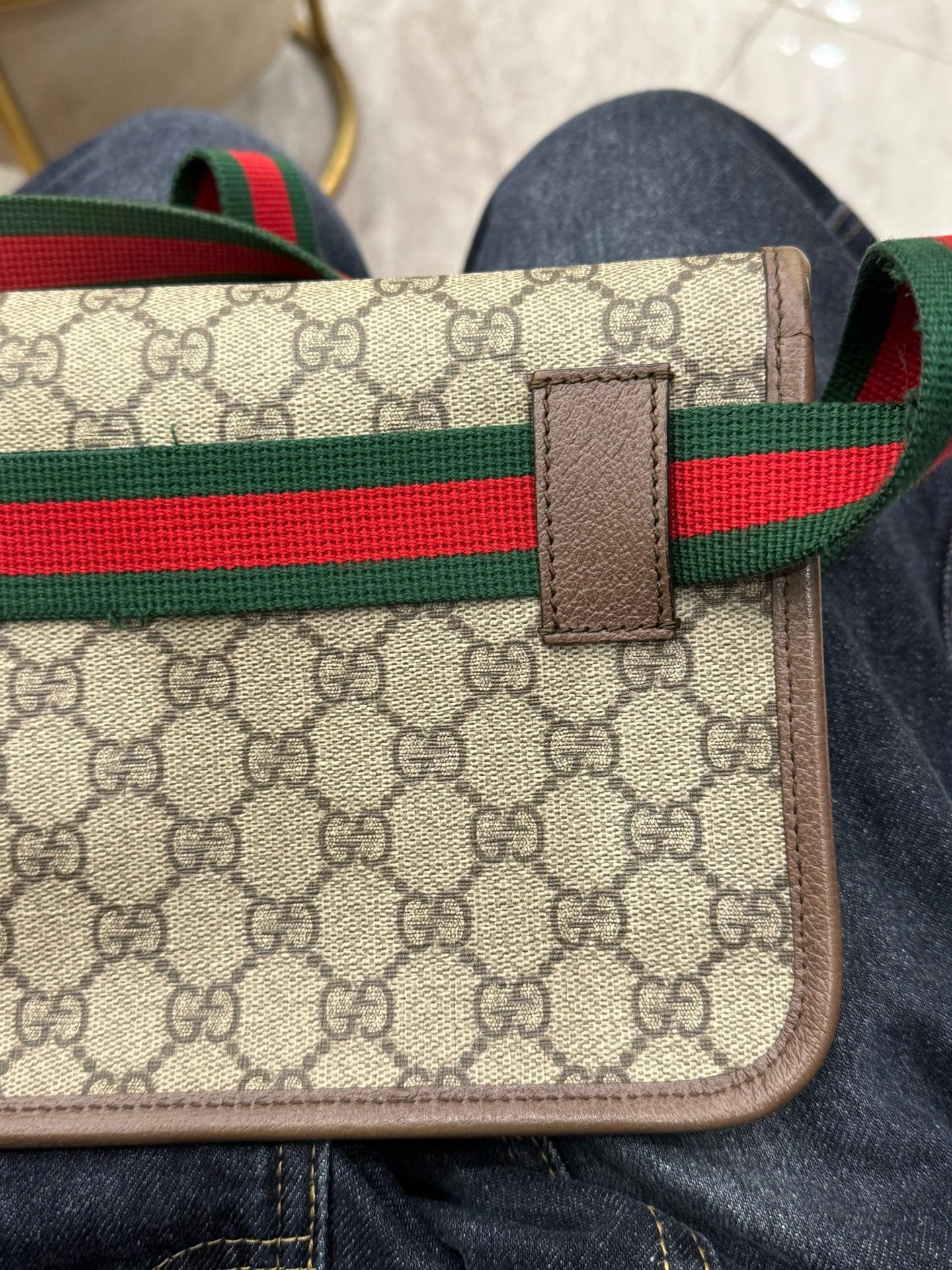 Gucci - GG Supreme Neo Vintage Tiger Head Belt Bag - Synthetic - Beige - (small)