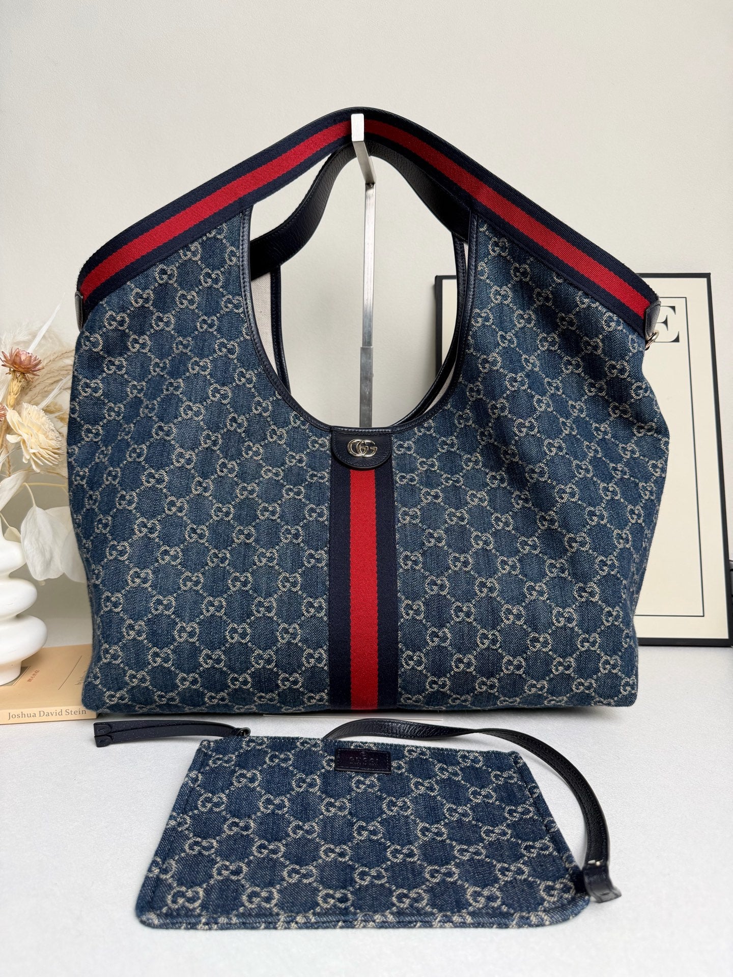 Gucci - GG Supreme Tote Bag - Denim - Blue - (Large)