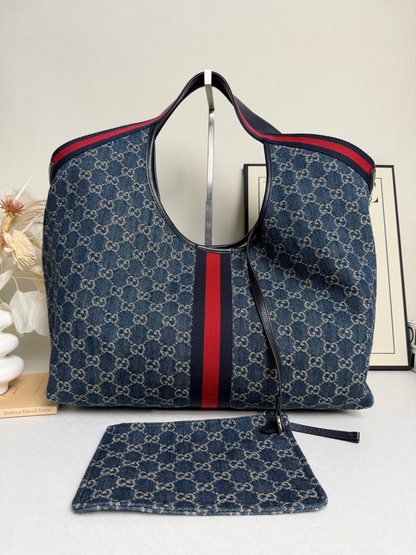Gucci - GG Supreme Tote Bag - Denim - Blue - (Large)