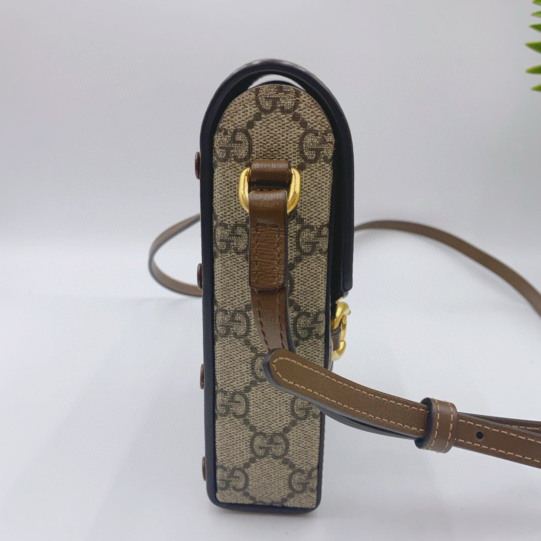 Gucci - Gucci 1955 Horsebit - Synthetic - Beige - (mini)