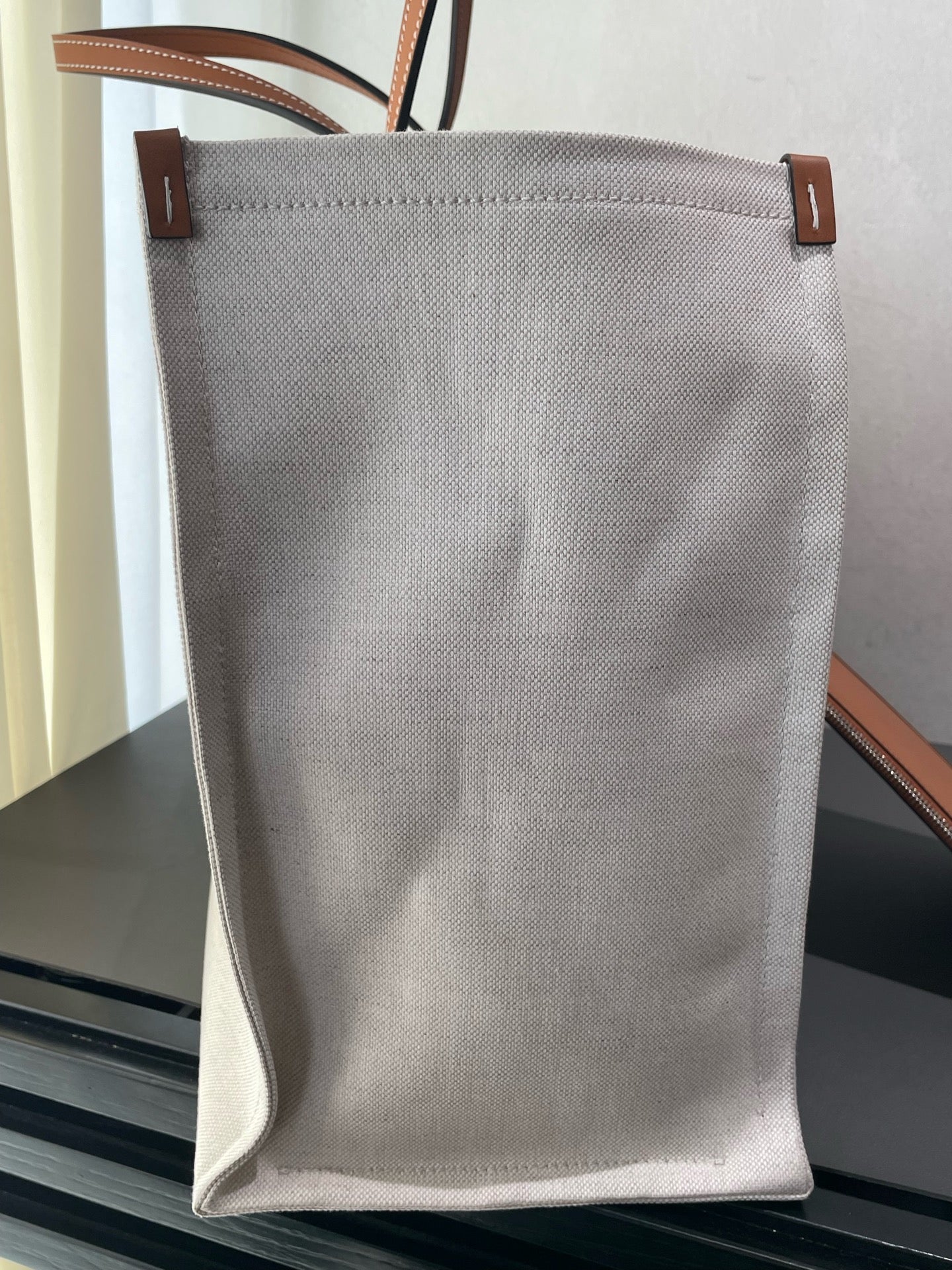 Gucci - Gucci Logo Canvas Reversible Tote - Double-sided cotton linen canvas with leather trim - Beige and Brown - (Large)
