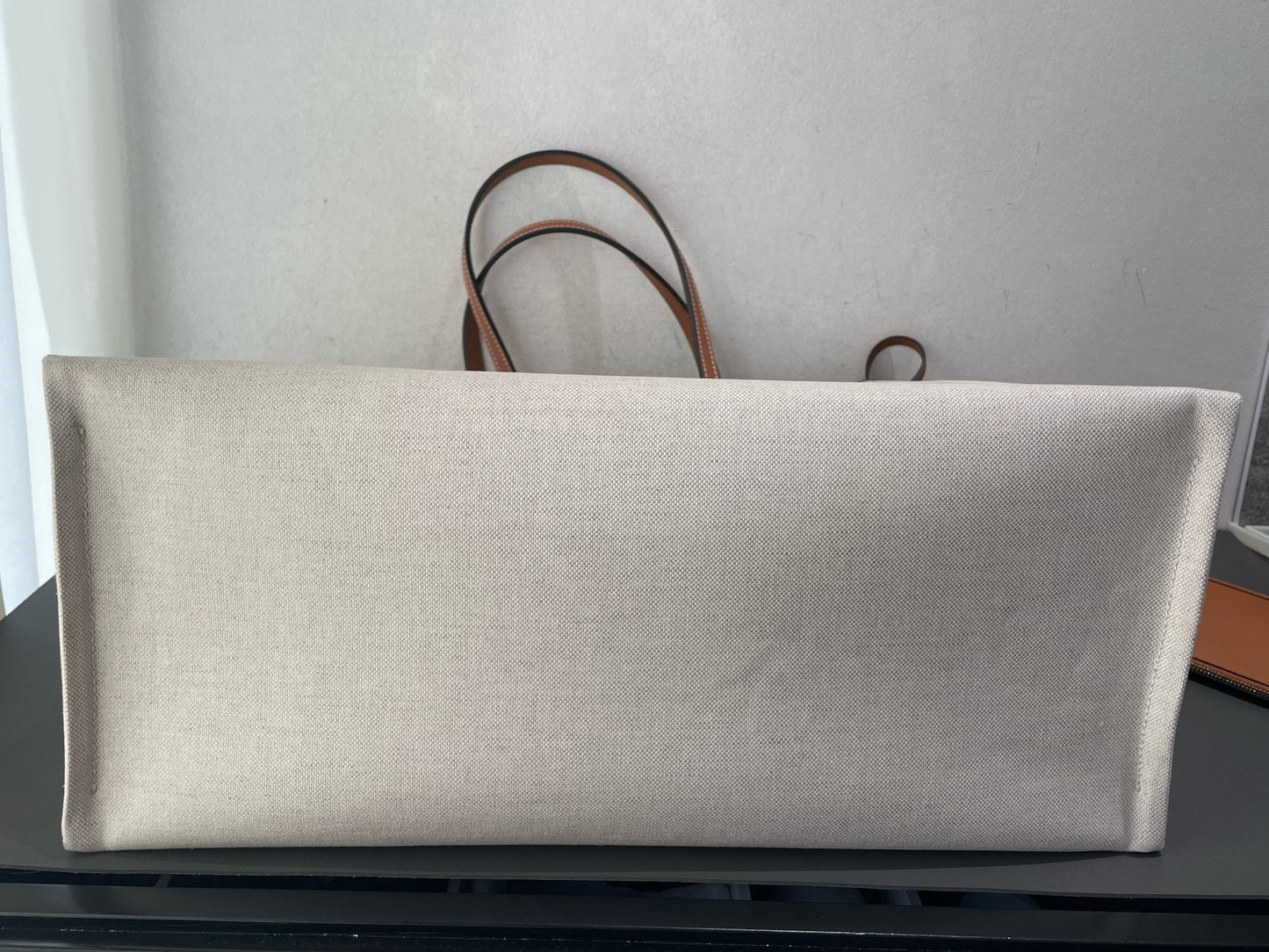 Gucci - Gucci Logo Canvas Reversible Tote - Double-sided cotton linen canvas with leather trim - Beige and Brown - (Large)