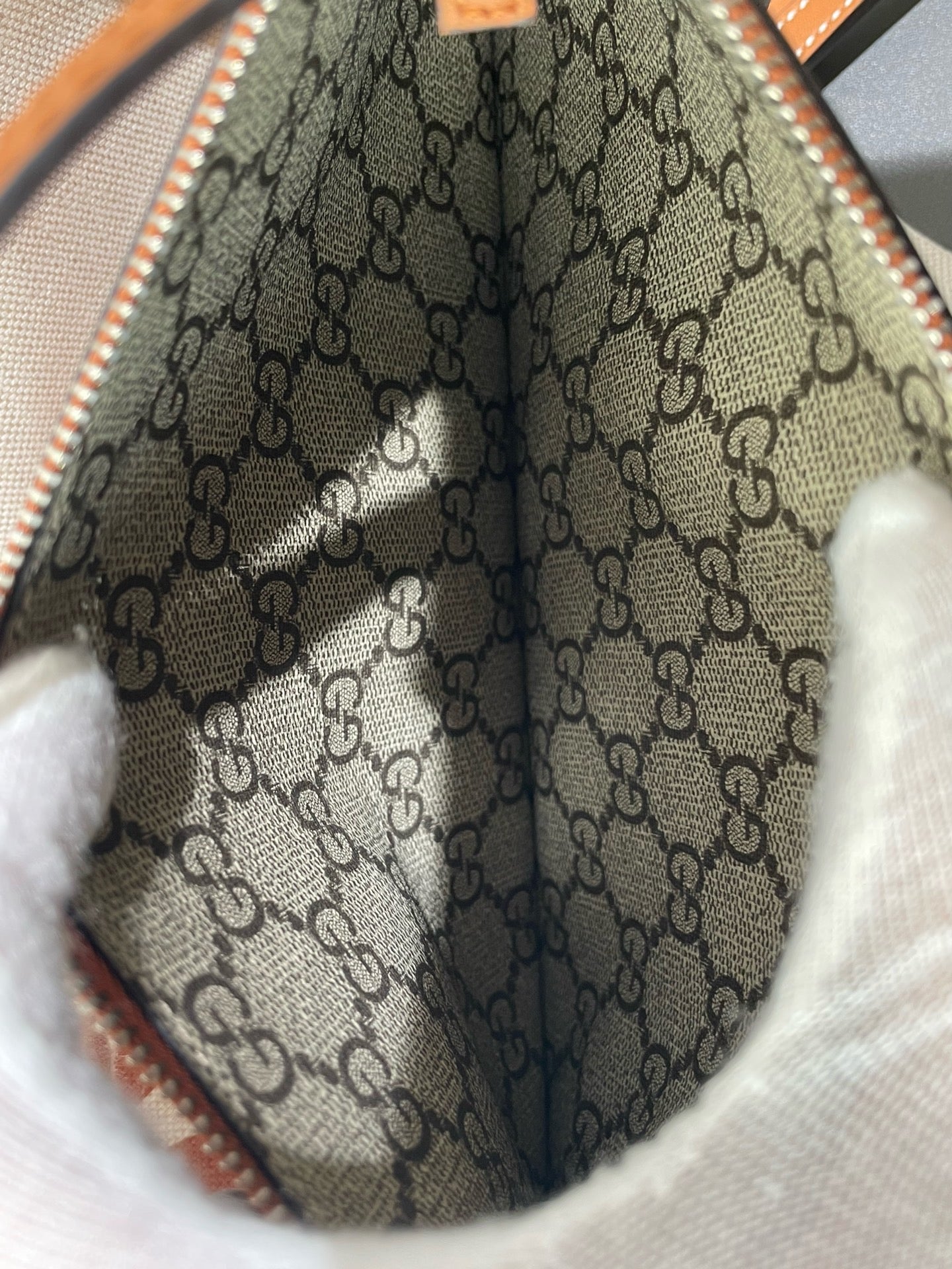 Gucci - Gucci Logo Canvas Reversible Tote - Double-sided cotton linen canvas with leather trim - Beige and Brown - (Large)