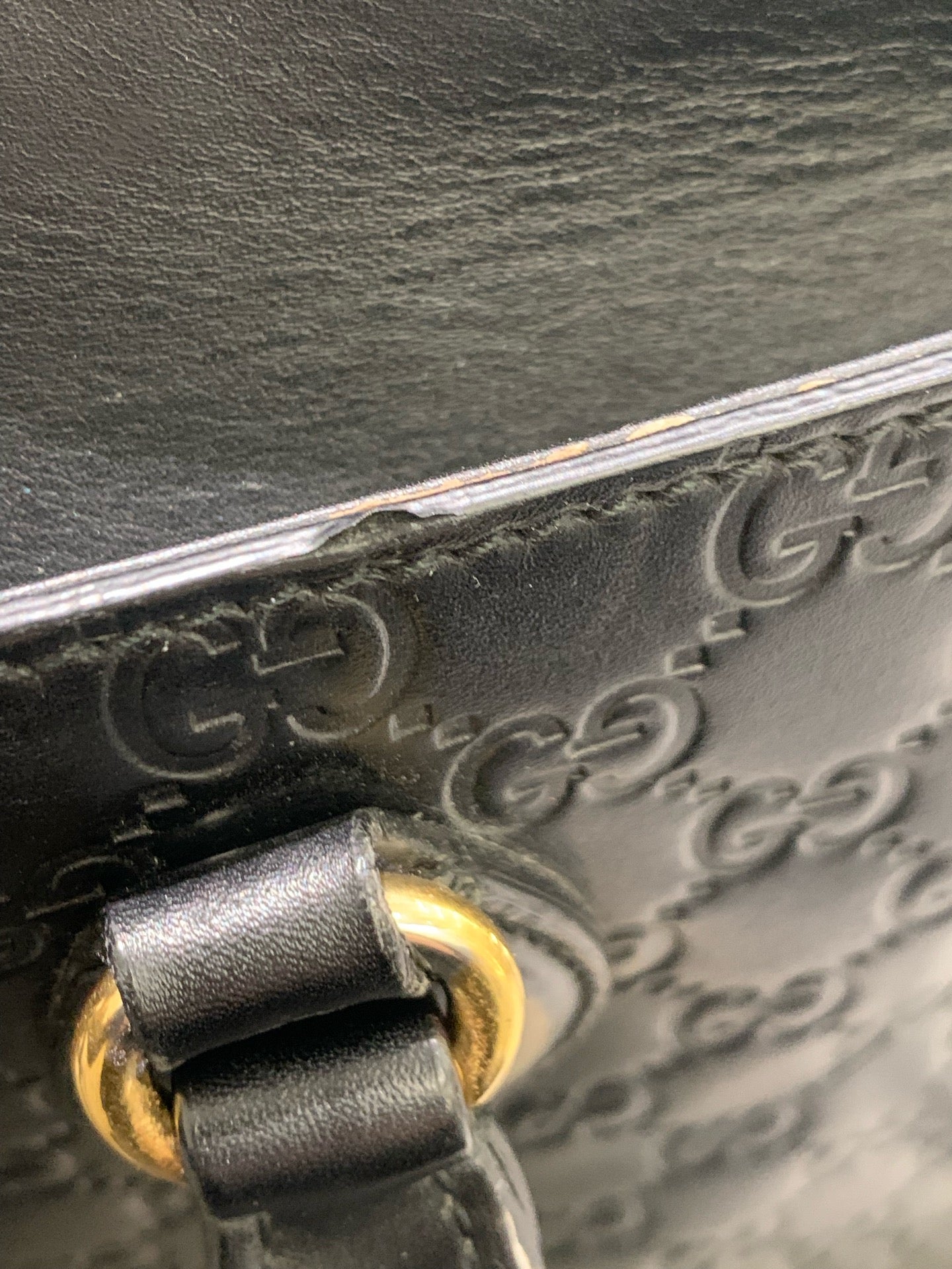 Gucci - Guccissima Leather Top Handle Tote - Leather - Black - (Medium)