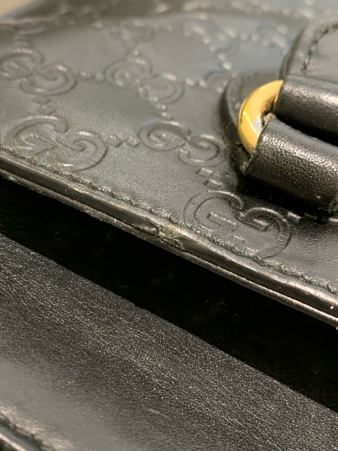 Gucci - Guccissima Leather Top Handle Tote - Leather - Black - (Medium)