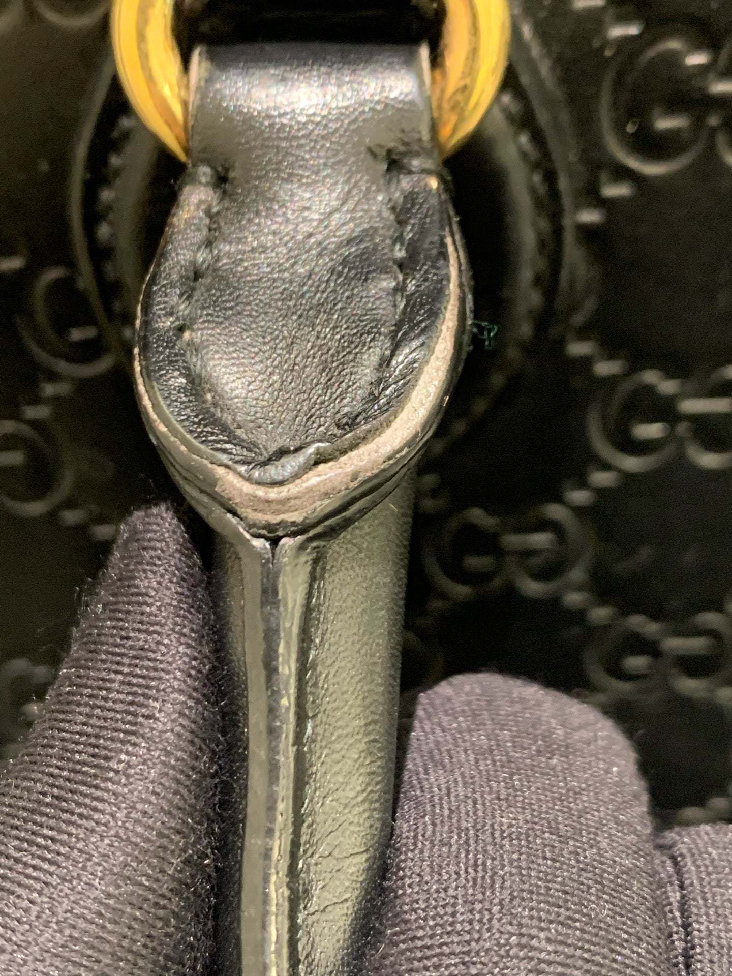 Gucci - Guccissima Leather Top Handle Tote - Leather - Black - (Medium)