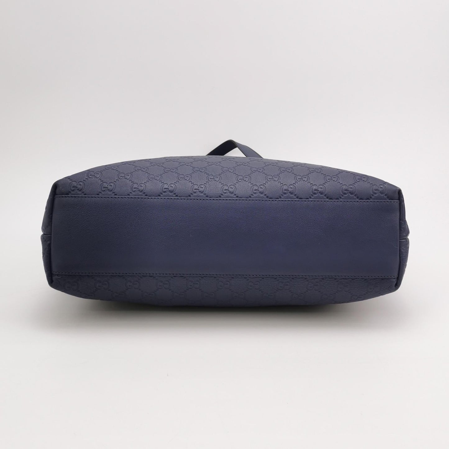 Gucci - Guccissima Shopper Tote 211137-BNX1G-4233 - Grained leather - Navy - (medium)