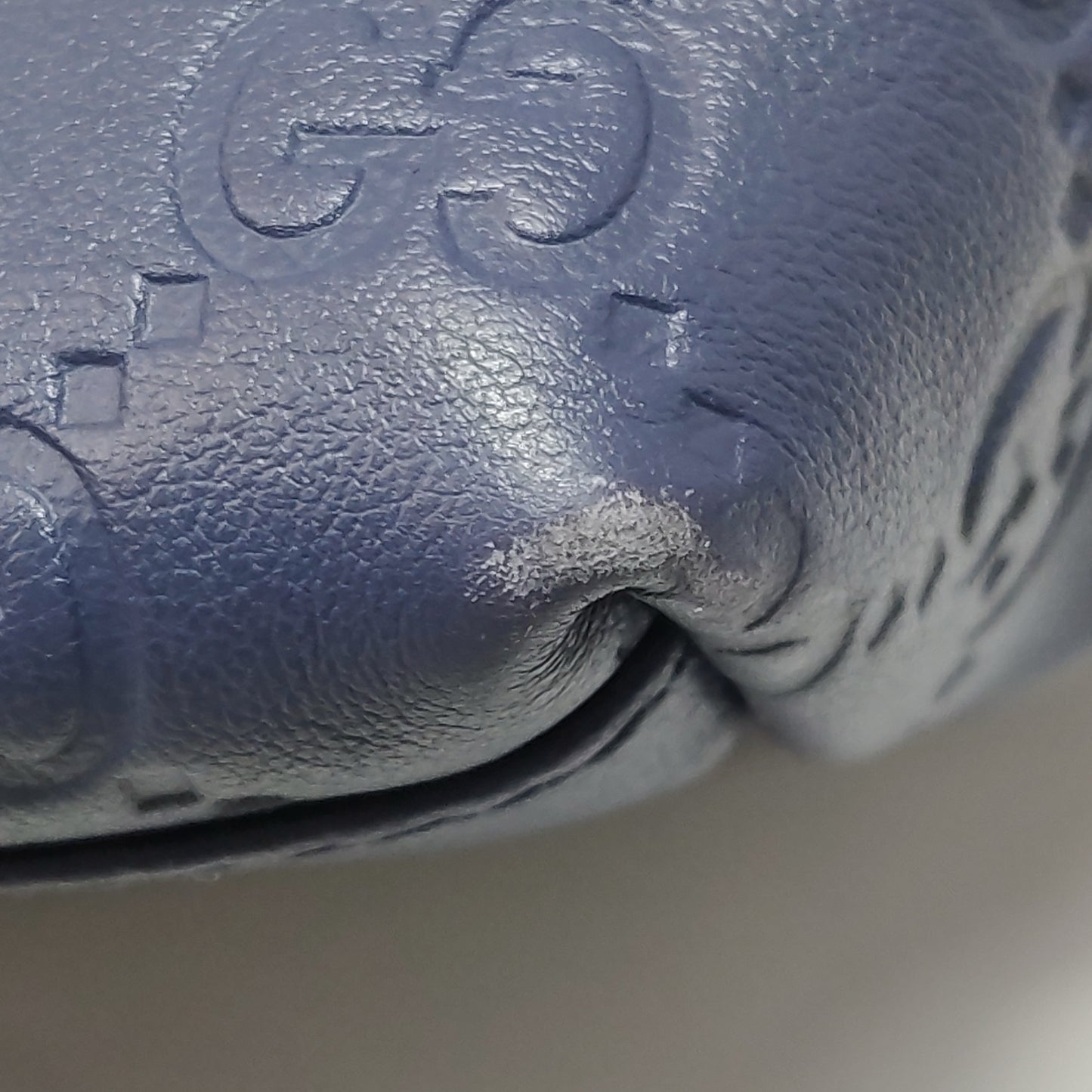 Gucci - Guccissima Shopper Tote 211137-BNX1G-4233 - Grained leather - Navy - (medium)