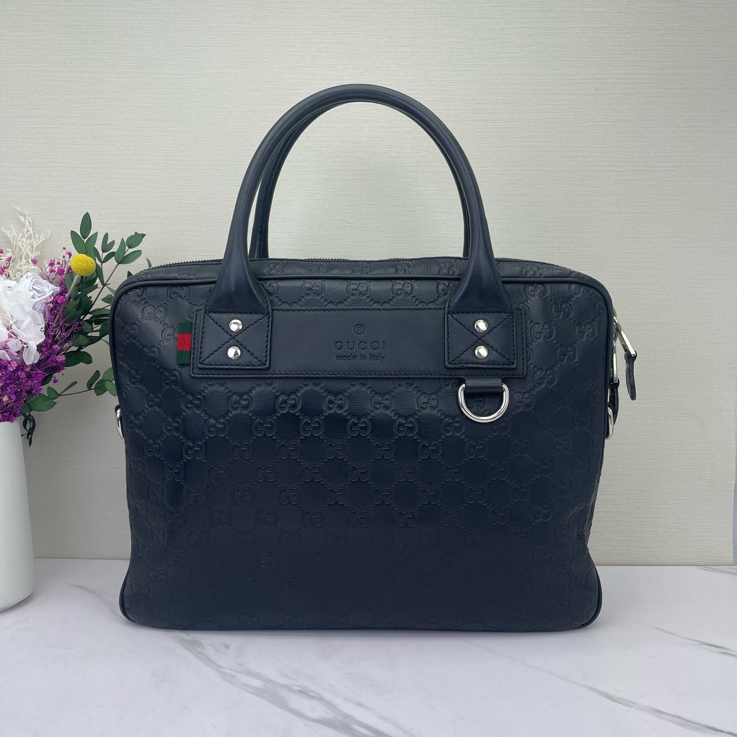 Gucci - Guccissima Tote - Leather - Black - (Large)