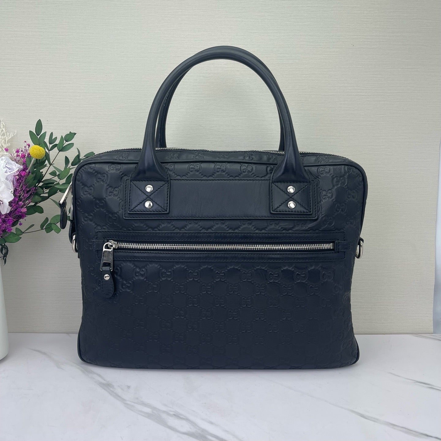 Gucci - Guccissima Tote - Leather - Black - (Large)