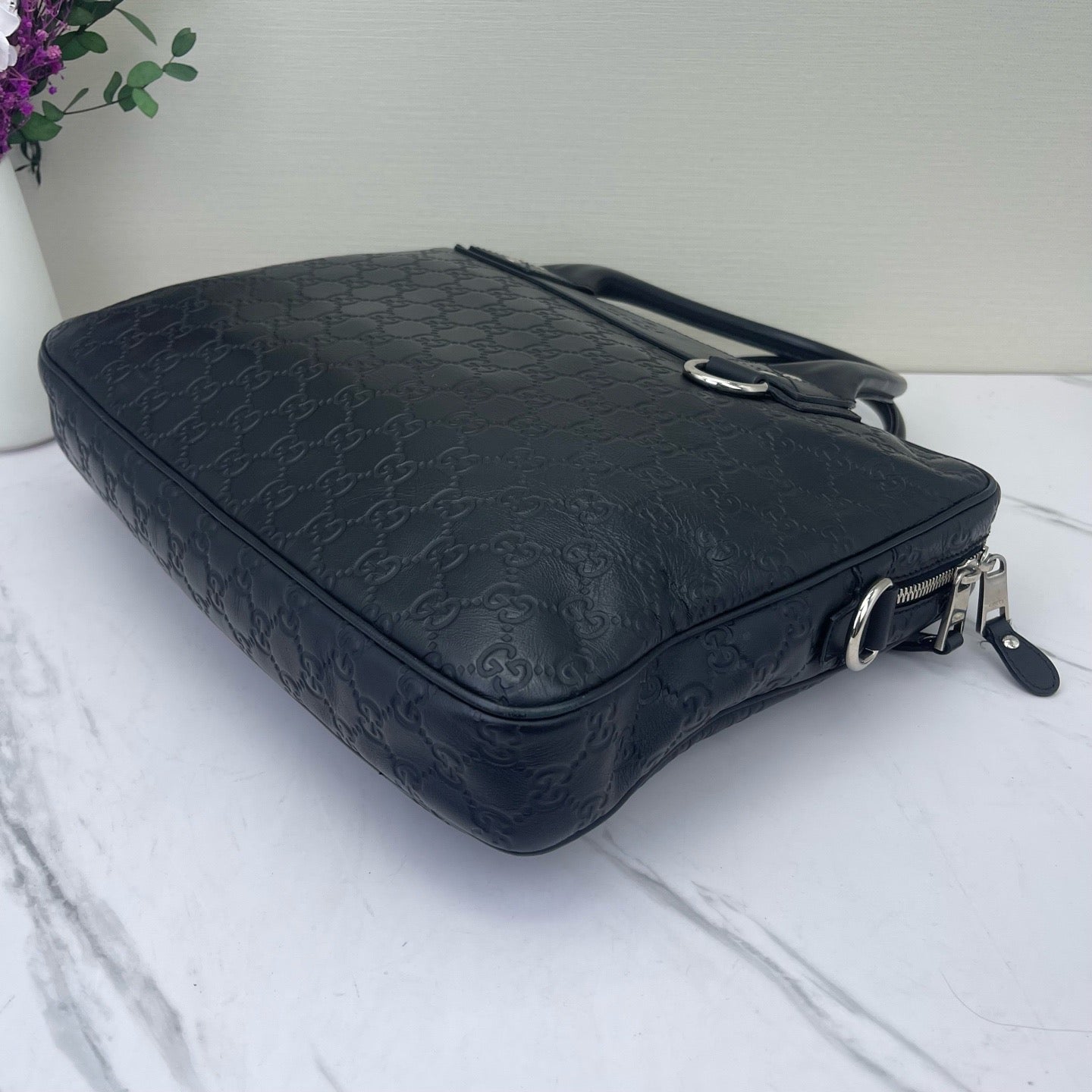 Gucci - Guccissima Tote - Leather - Black - (Large)