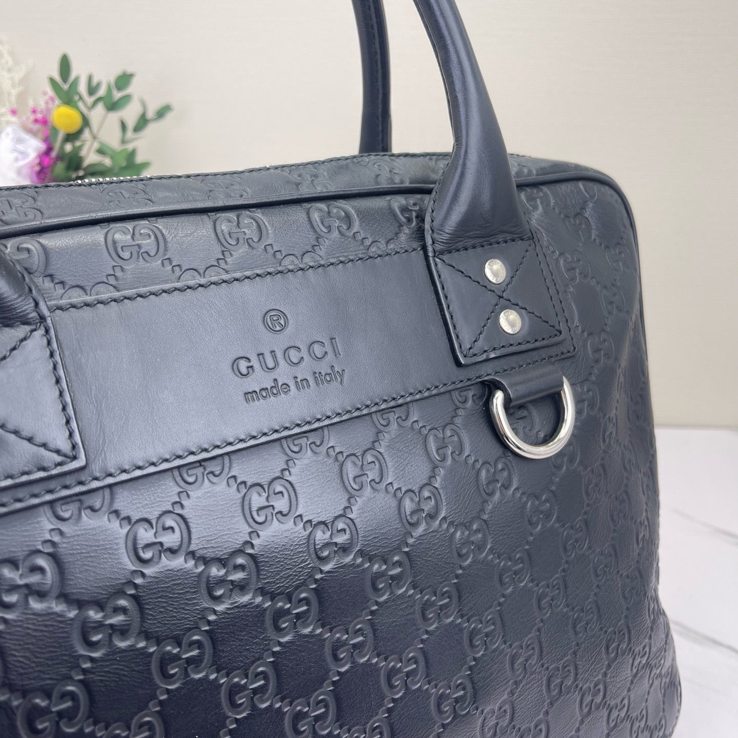 Gucci - Guccissima Tote - Leather - Black - (Large)