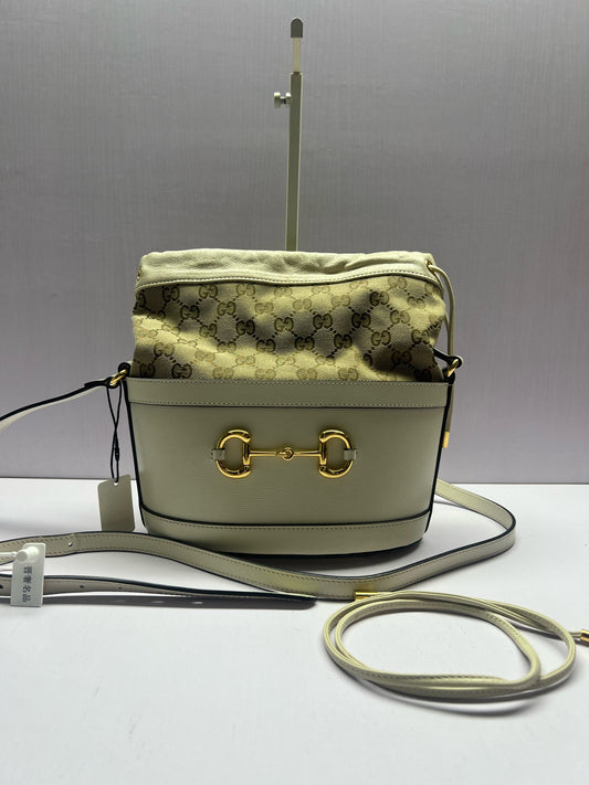Gucci - Horsebit 1955 Bucket Bag - Leather - Beige - (mini)