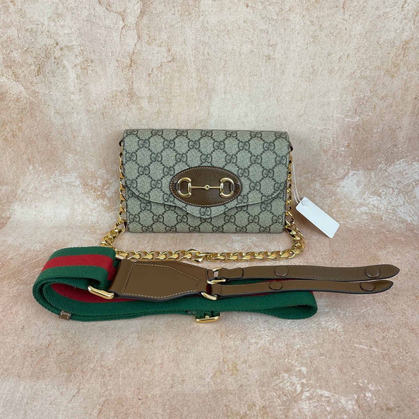 Gucci - Horsebit 1955 - Cloth - Beige - (mini)