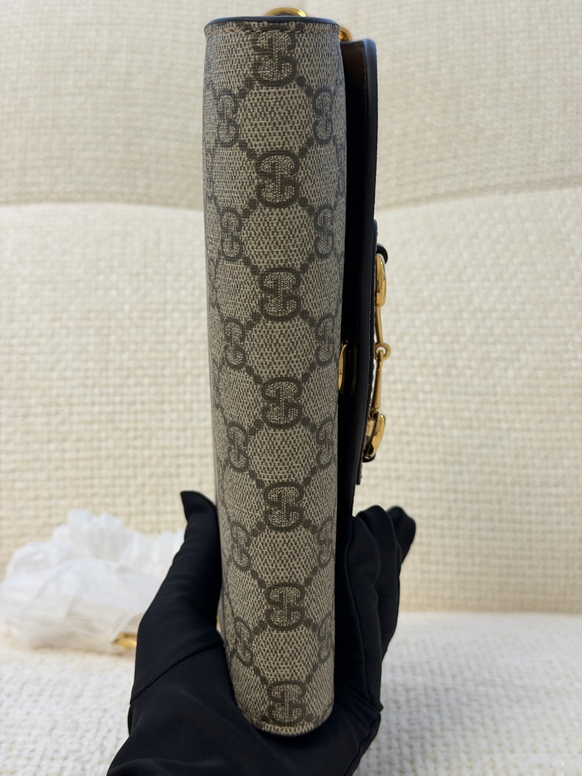 Gucci - Horsebit 1955 - Cloth - Beige - (mini)