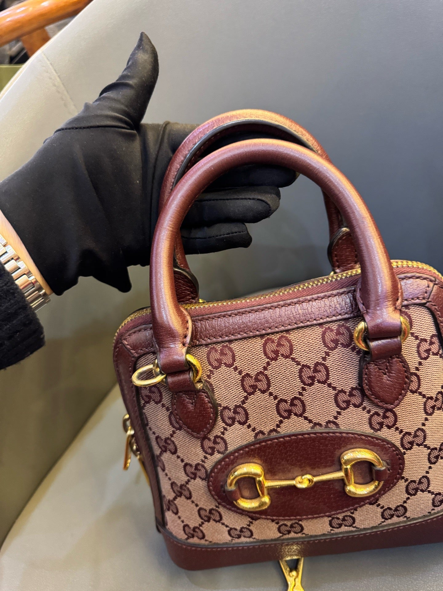 Gucci - Horsebit 1955 - Cloth - Beige - (mini)