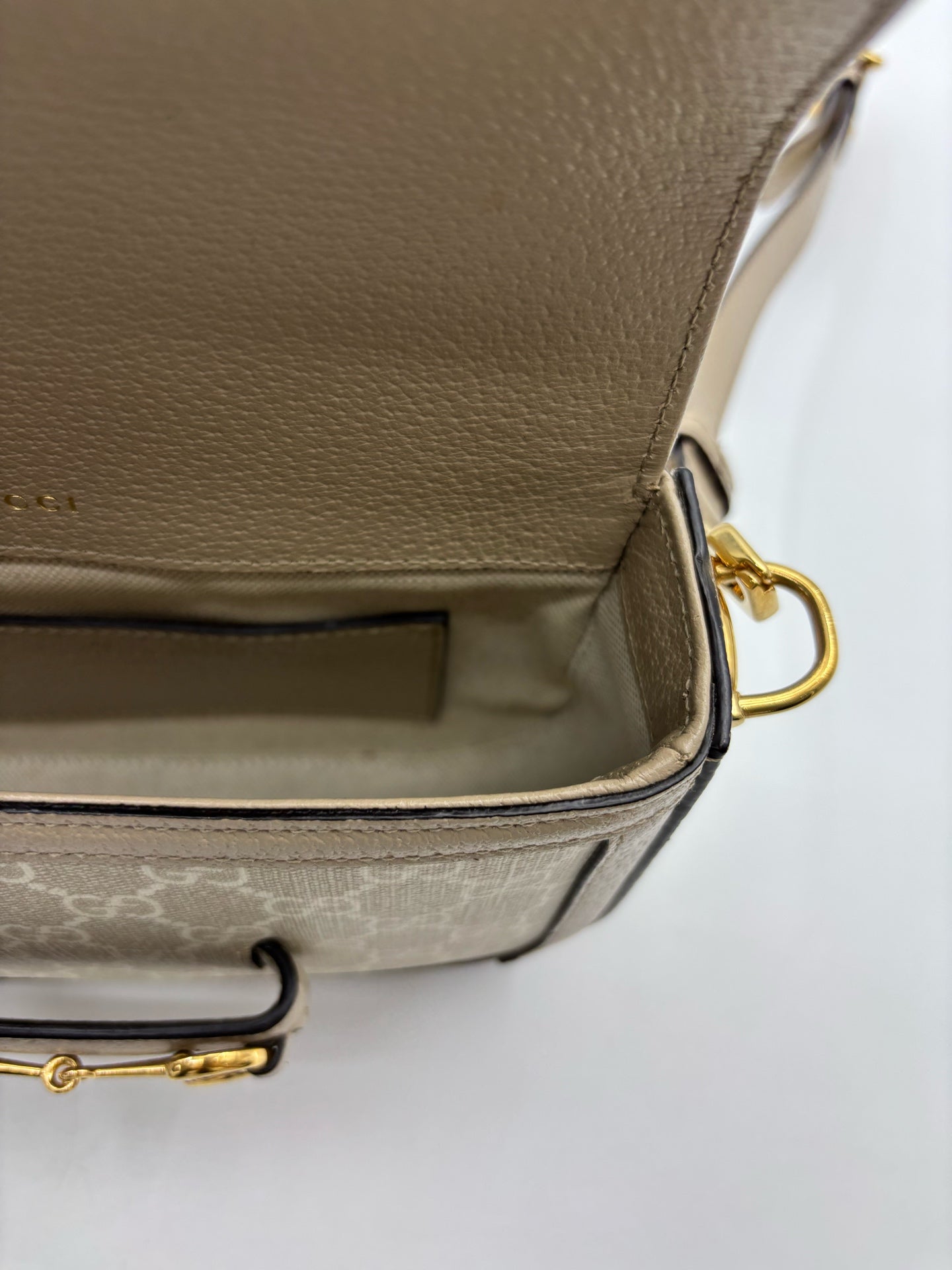 Gucci - Horsebit 1955 - Cloth - Beige - (mini)