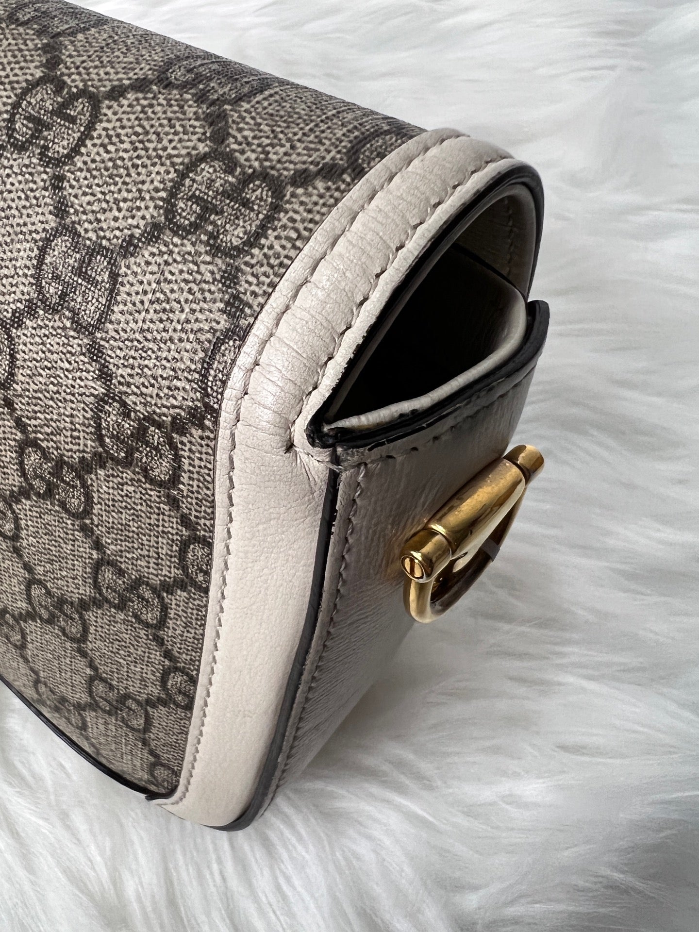 Gucci - Horsebit 1955 - Cloth - Beige - (mini)