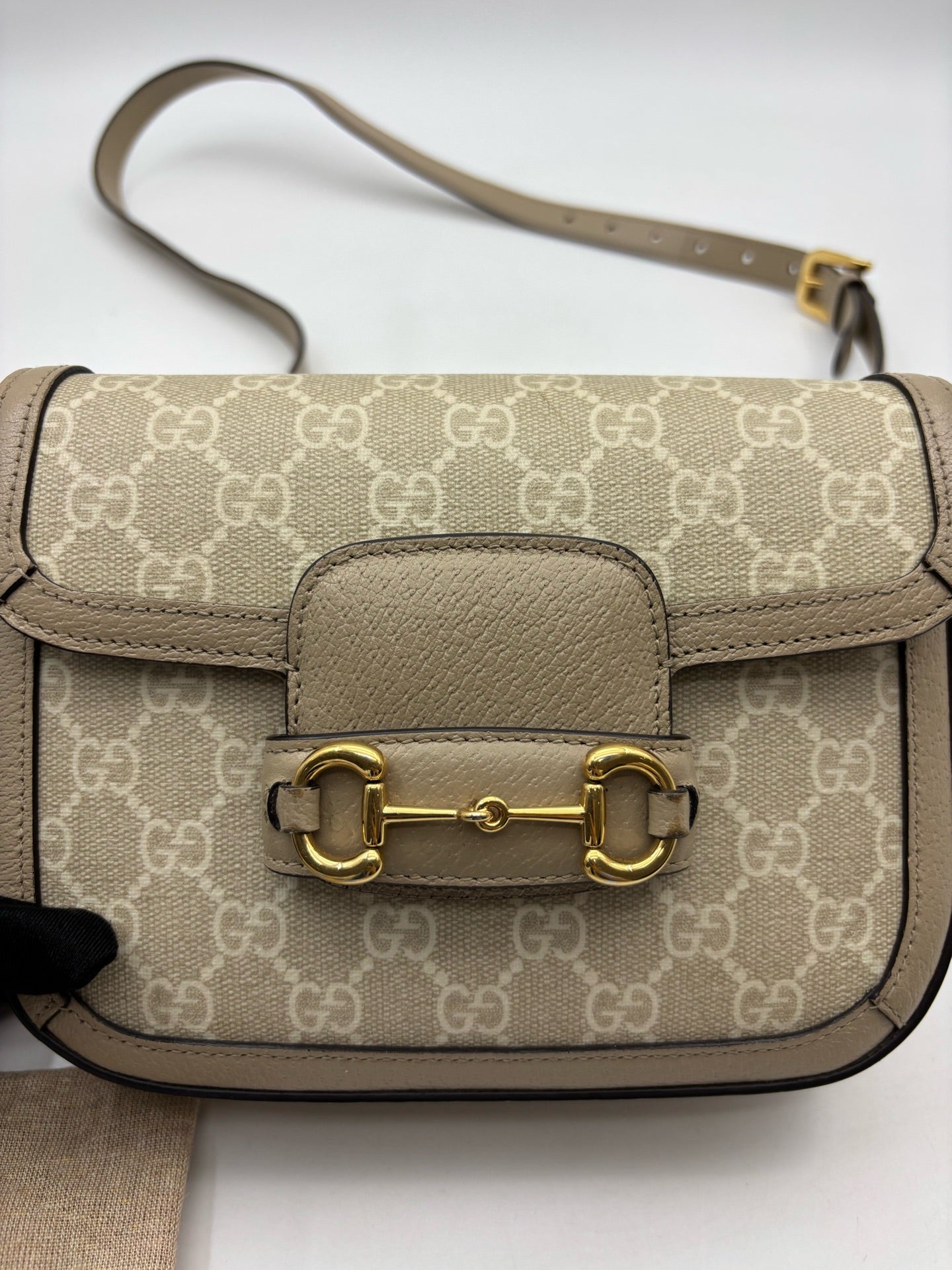 Gucci - Horsebit 1955 - Cloth - Beige - (mini)