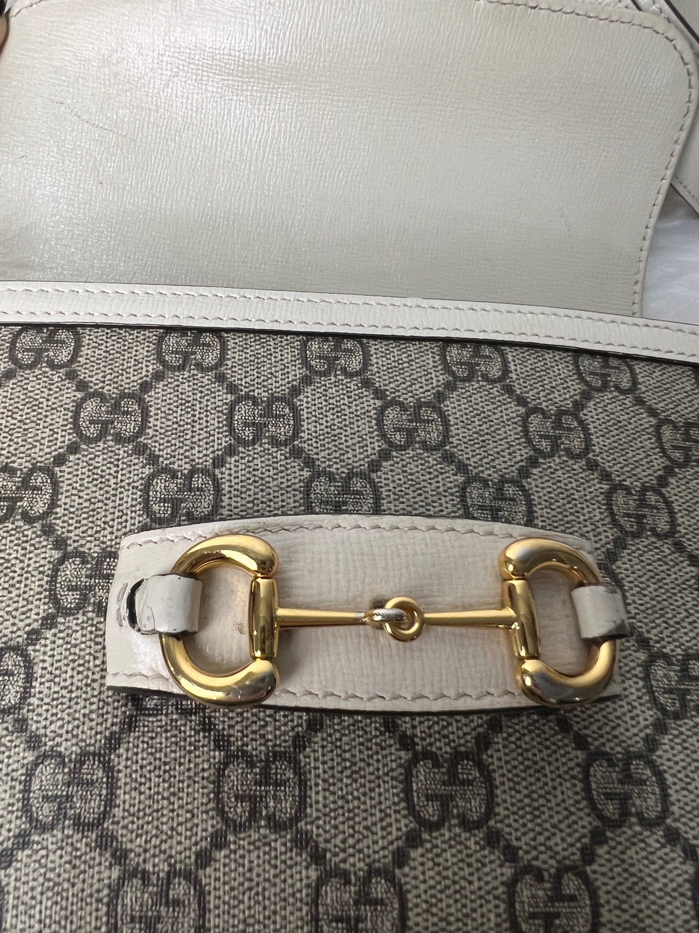Gucci - Horsebit 1955 - Cloth - Beige - (mini)