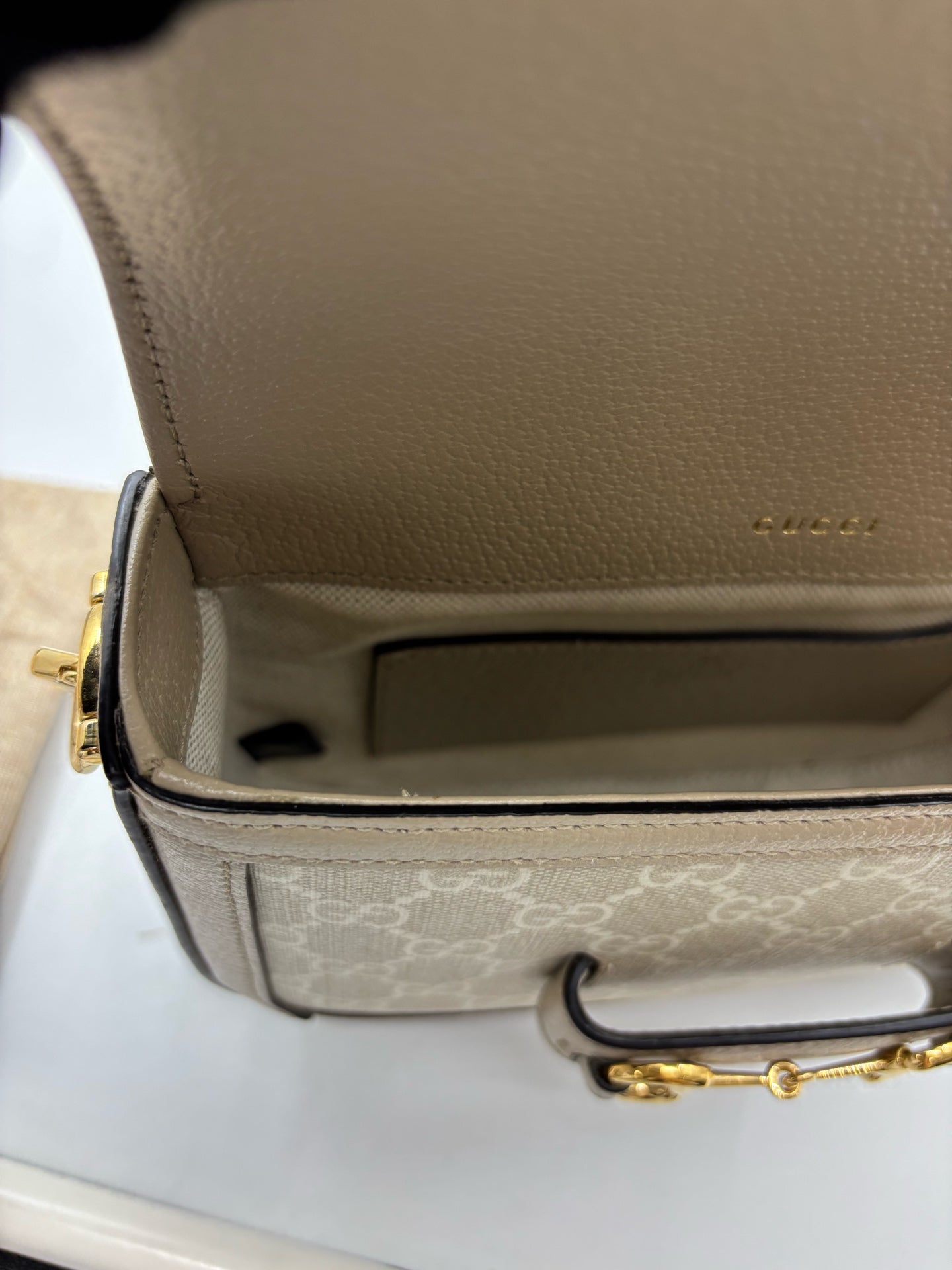 Gucci - Horsebit 1955 - Cloth - Beige - (mini)