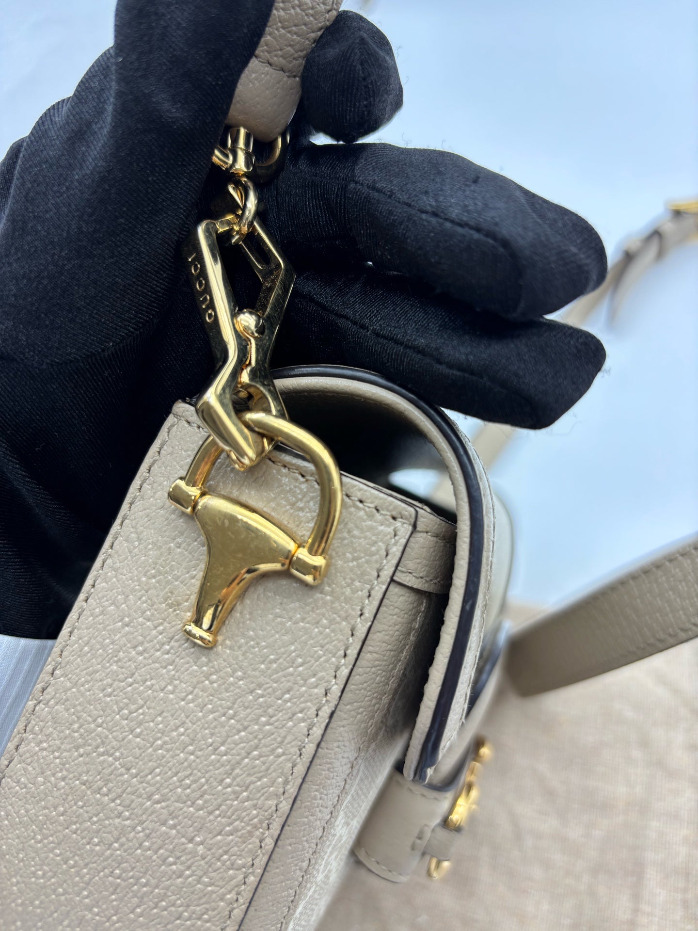 Gucci - Horsebit 1955 - Cloth - Beige - (mini)