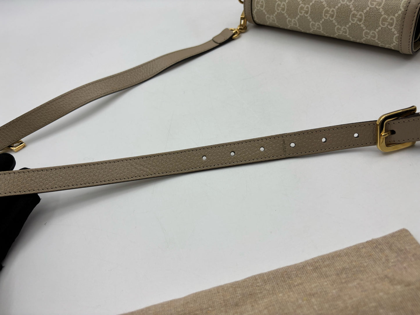 Gucci - Horsebit 1955 - Cloth - Beige - (mini)