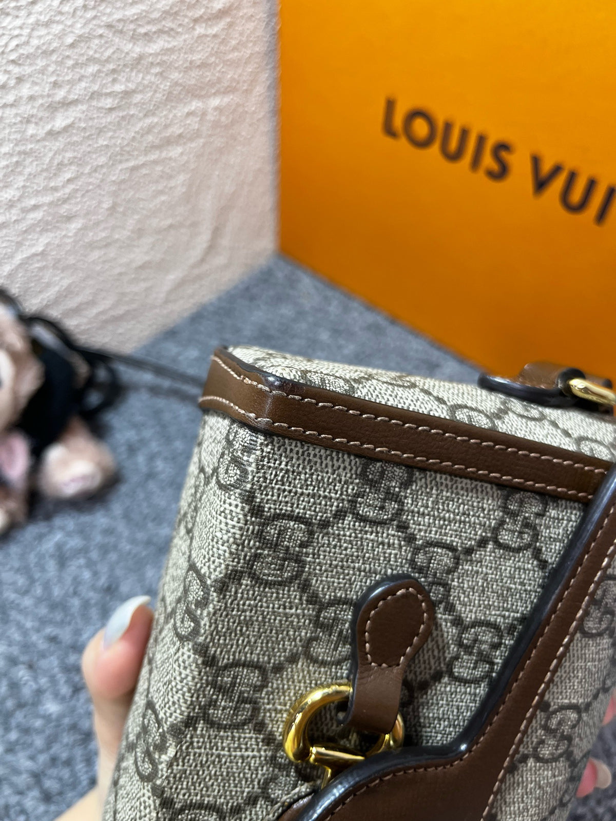 Gucci - Horsebit 1955 - Cloth - Beige - (Small)
