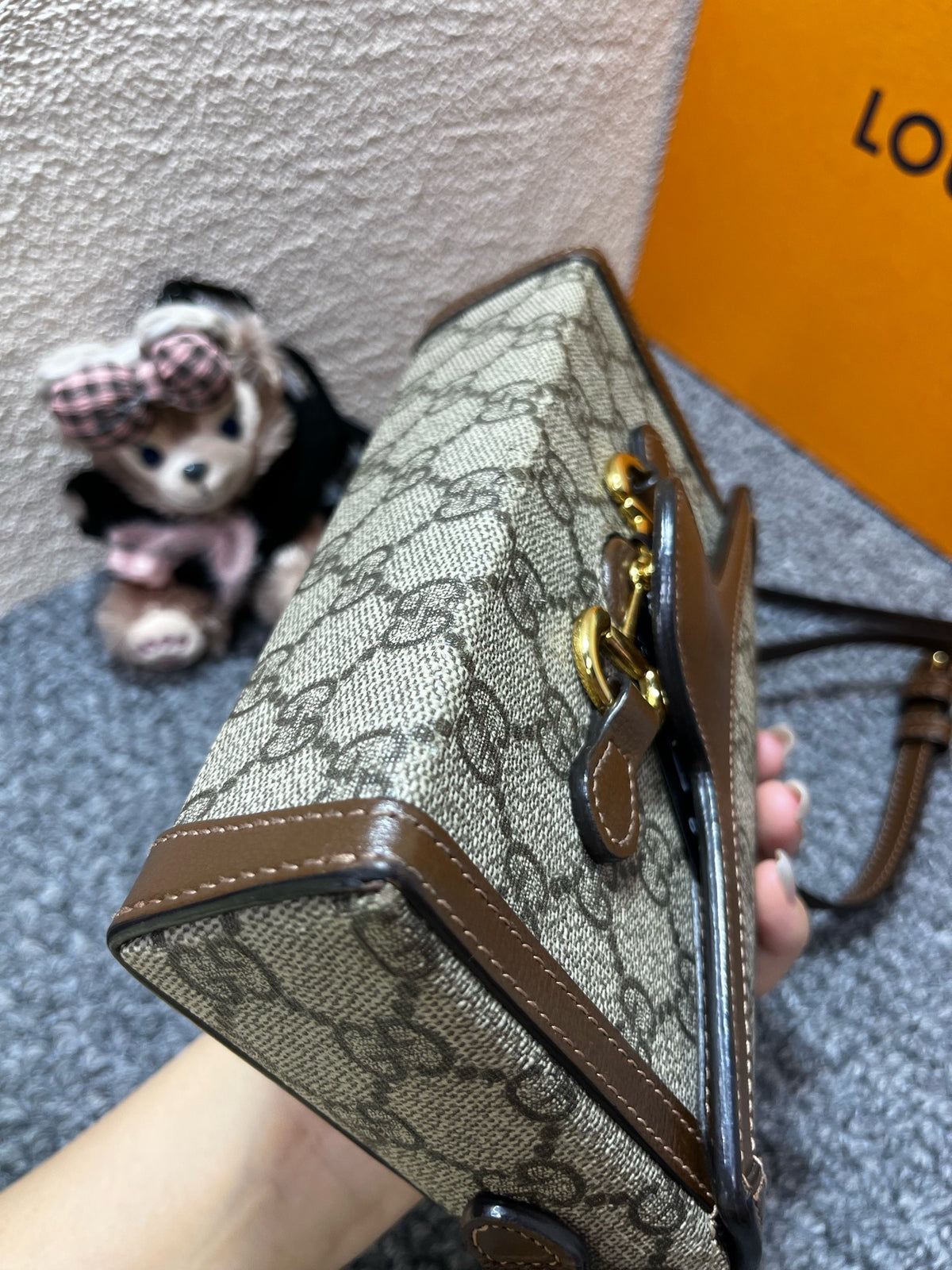 Gucci - Horsebit 1955 - Cloth - Beige - (Small)