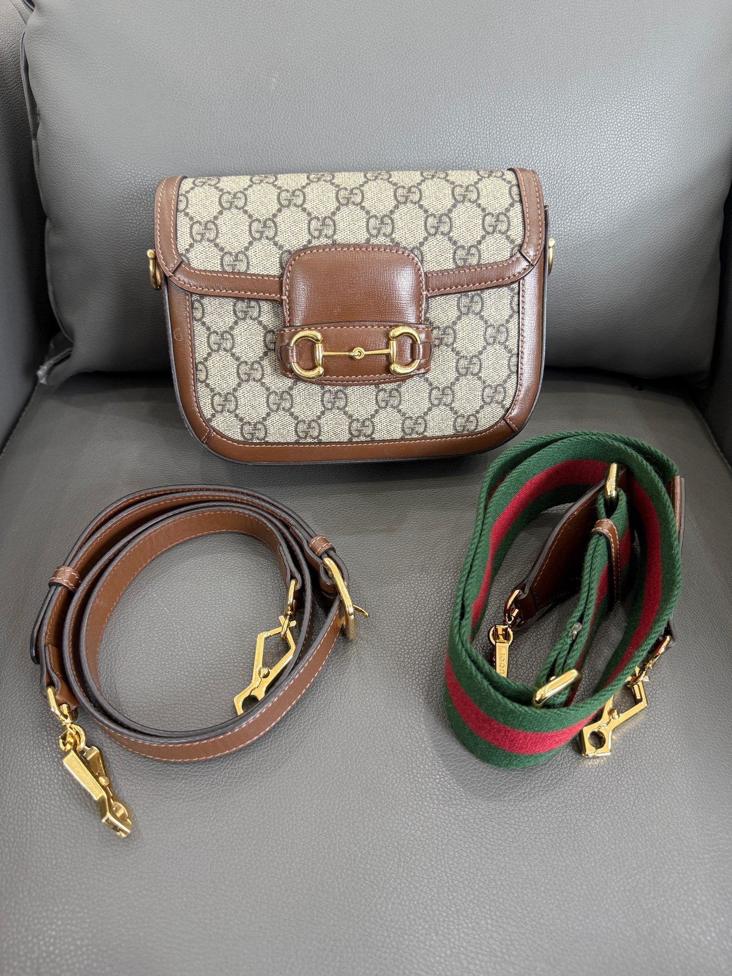 Gucci - Horsebit 1955 - Cloth - Brown - (small)