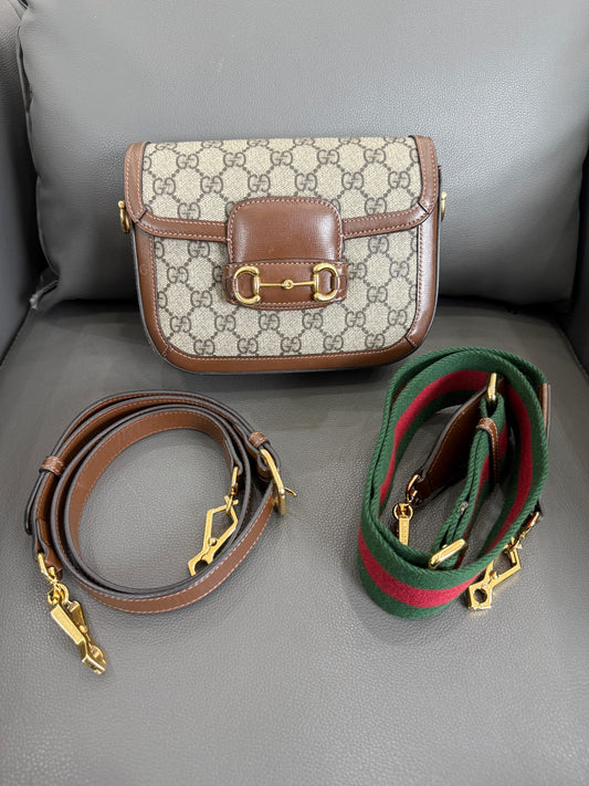 Gucci - Horsebit 1955 - Cloth - Brown - (small)