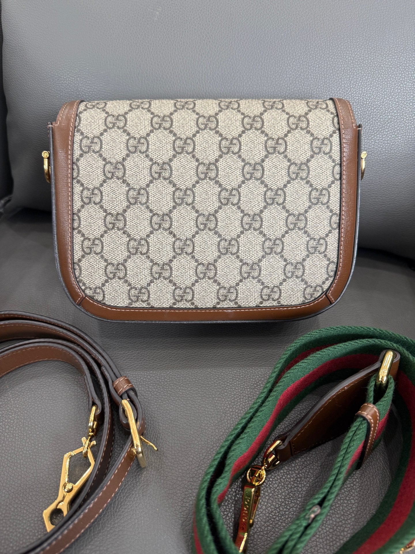 Gucci - Horsebit 1955 - Cloth - Brown - (small)