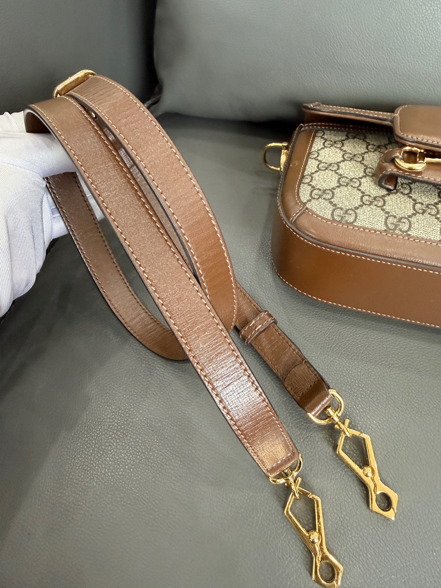 Gucci - Horsebit 1955 - Cloth - Brown - (small)