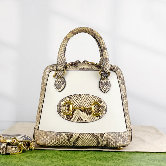 Gucci - Horsebit 1955 - Exotic leathers - Python - Multicolour - (mini)