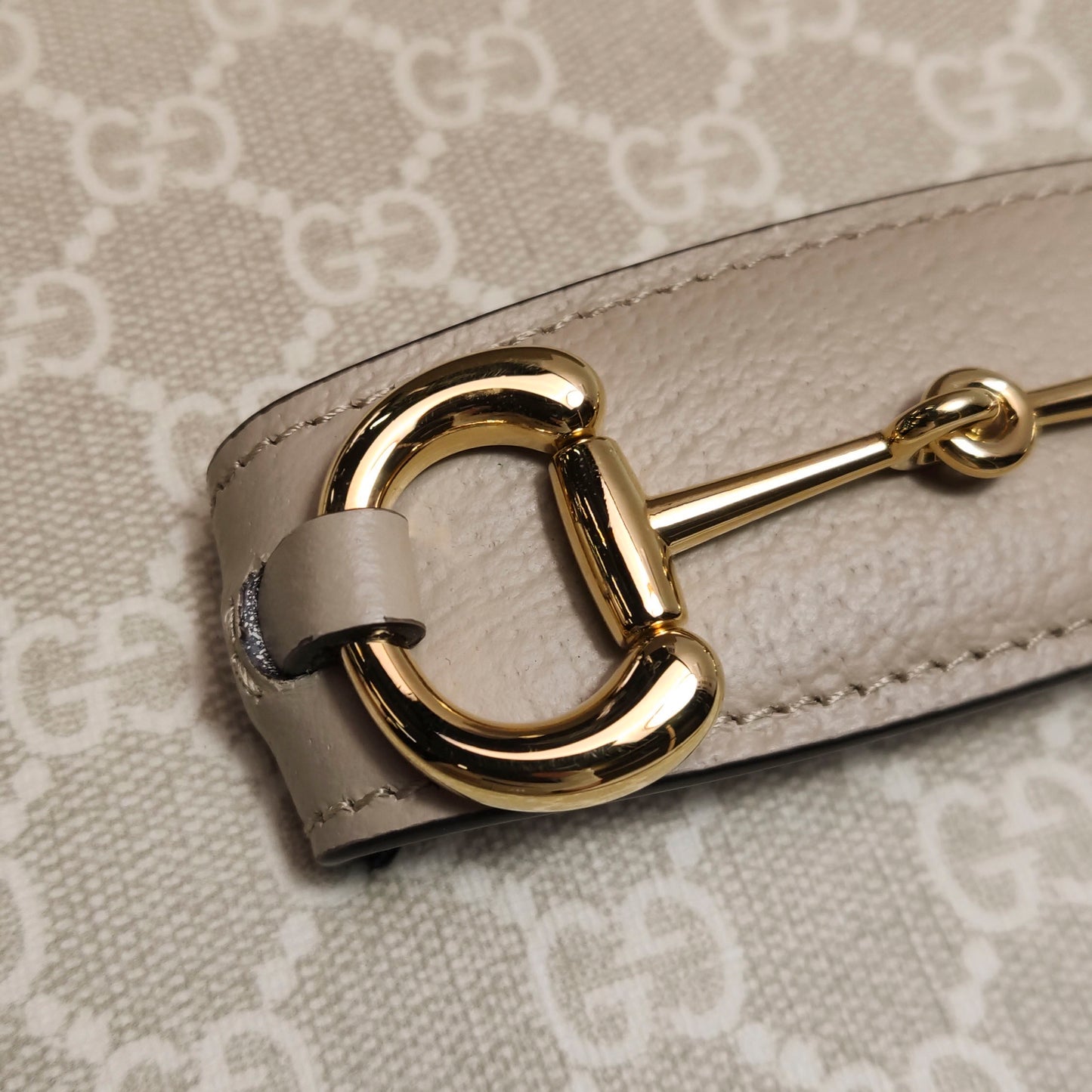 Gucci - Horsebit 1955 - Leather - Beige - (medium)