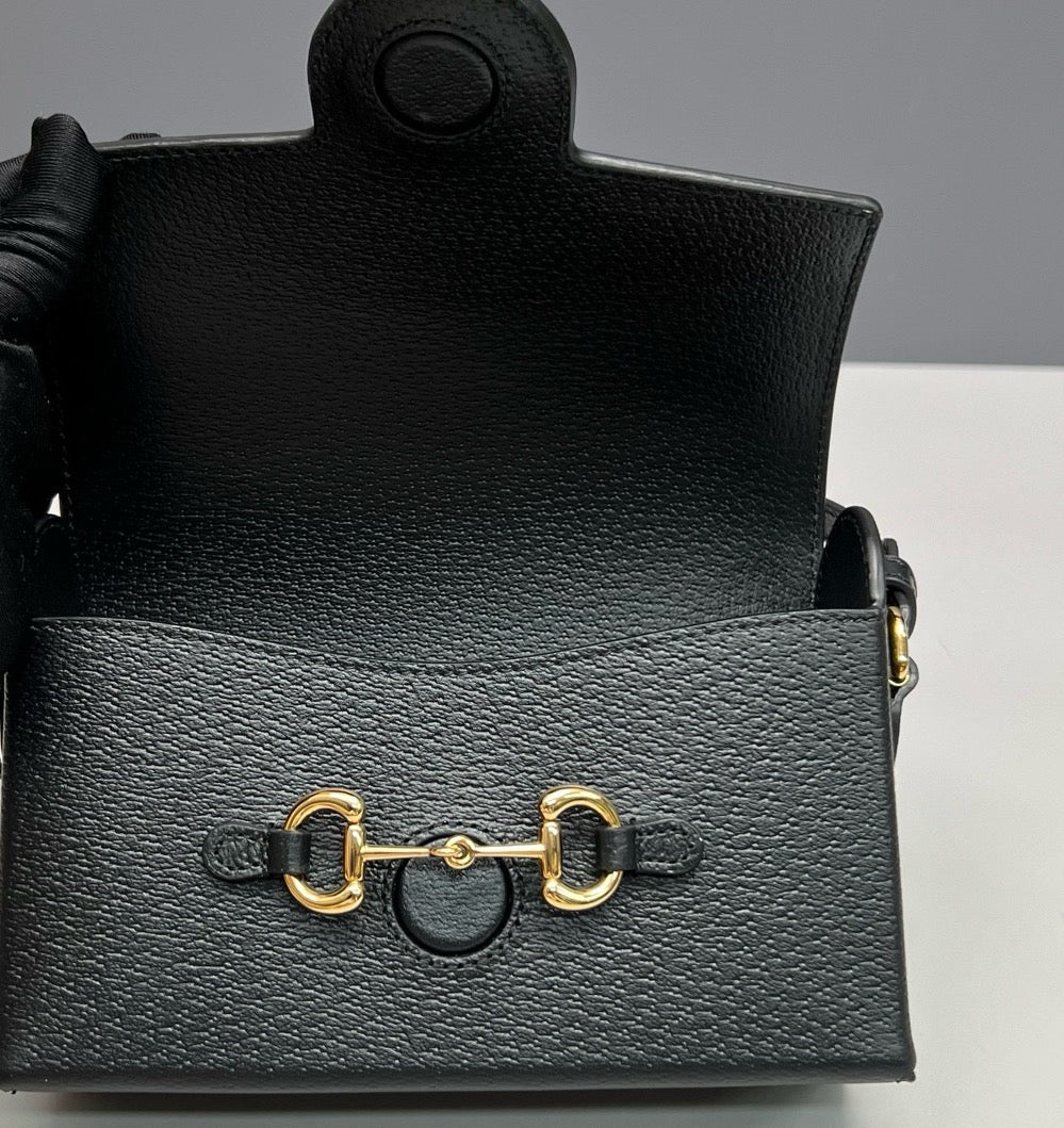 Gucci - Horsebit 1955 - Leather - Black - (mini)