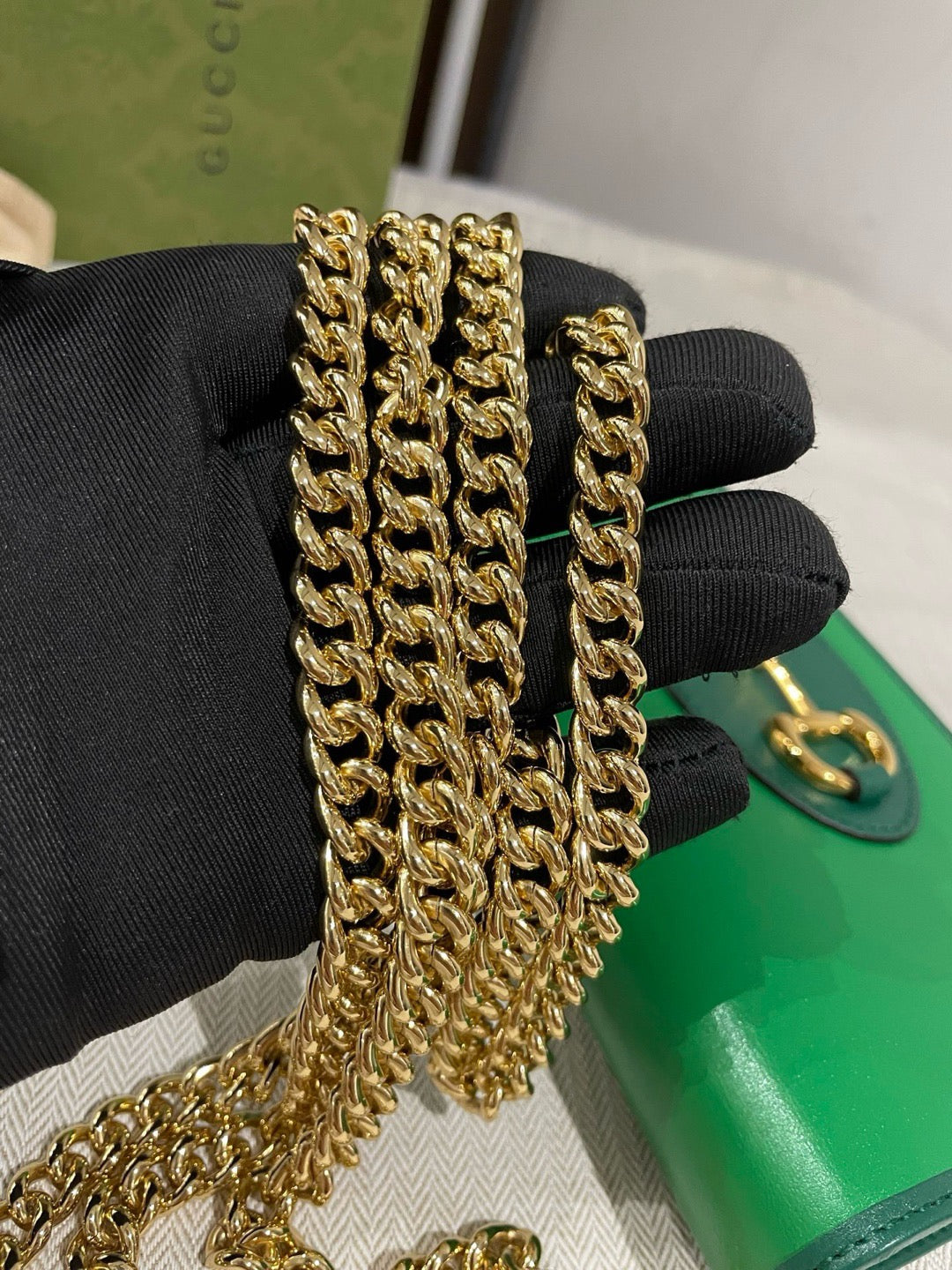 Gucci - Horsebit 1955 - Leather - Green - (small)